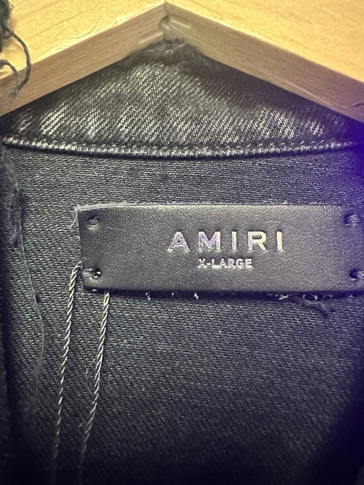 Amiri Amiri Patchwork Black Denim Jacket Size US XL / EU 56 / 4 - 2 Thumbnail