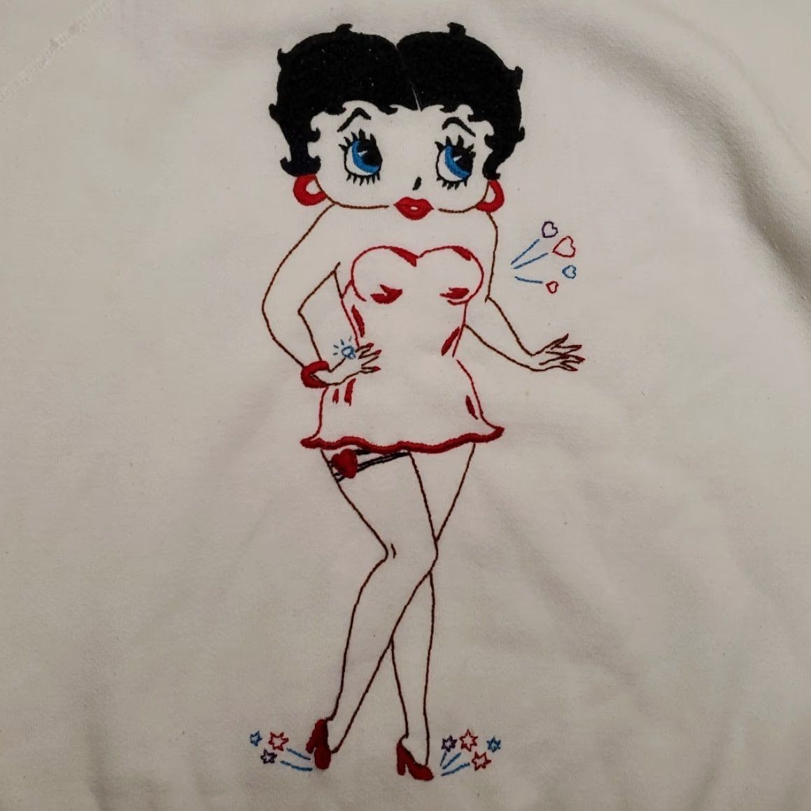 Vintage VINTAGE Betty Boop Sweatshirt Mens XL Raglan 90s Made in USA Embroidered READ Size US XL / EU 56 / 4 - 2 Thumbnail