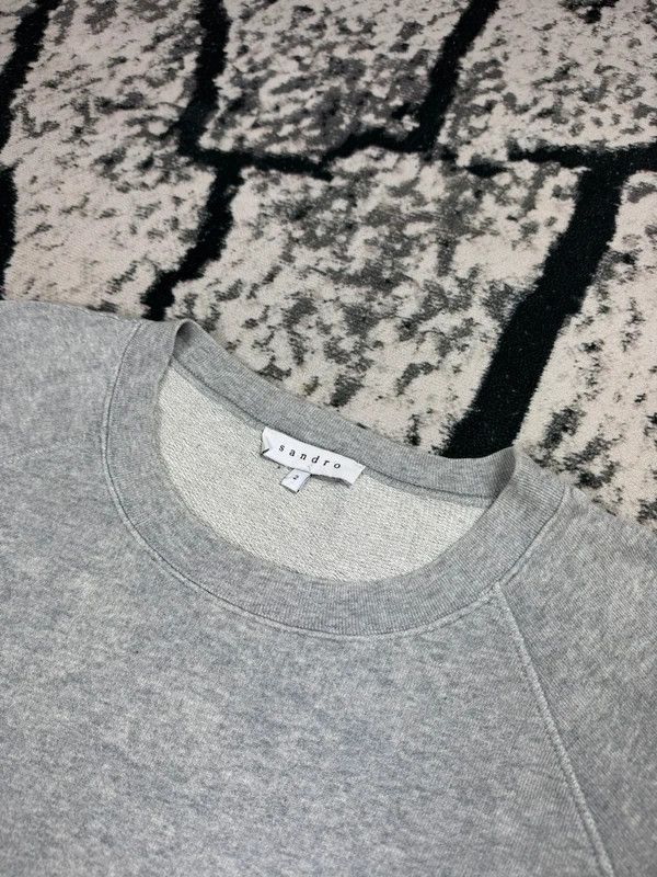 Sandro Sandro crewneck sweatshirt gray S Size S / US 4 / IT 40 - 4 Thumbnail
