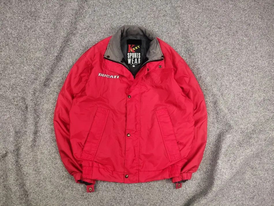 NASCAR × Vintage Vintage 90's Ducati kenny racewear Red Logo Racing Jacket Size US L / EU 52-54 / 3 - 1 Thumbnail