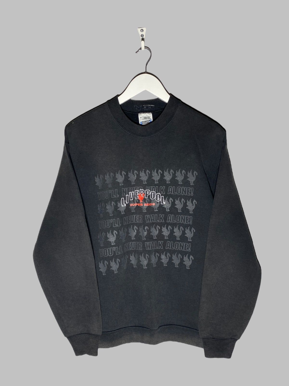 Vintage 🔥 VINTAGE 90s LIVERPOOL GRAPHIC CREWNECK SWEATSHIRT FADED 🔥 Size US M / EU 48-50 / 2 - 1 Thumbnail