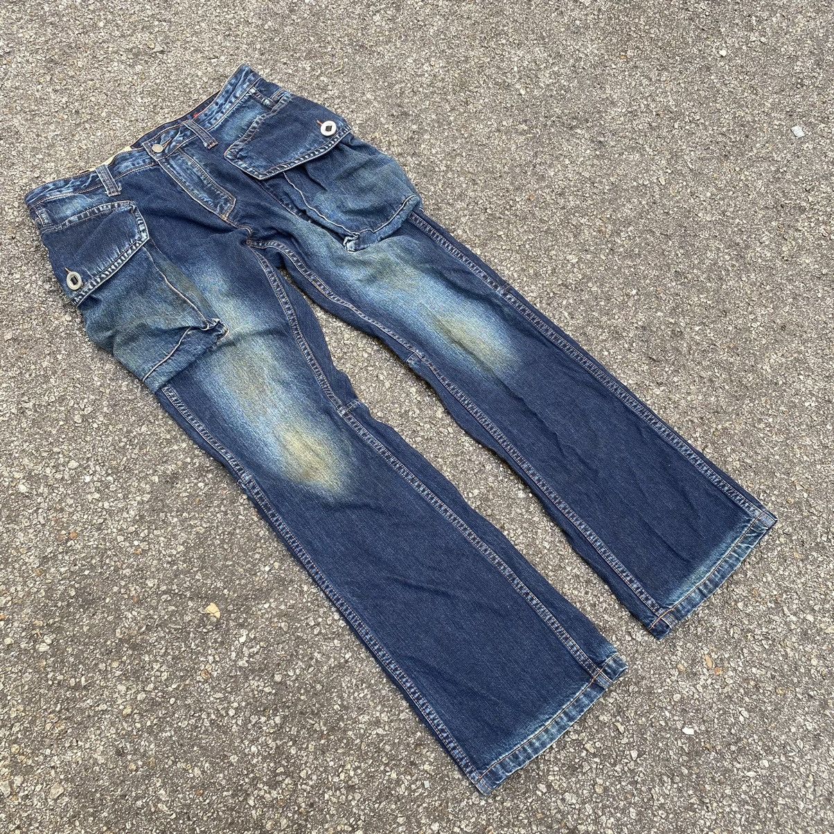 Hysteric Glamour Flare Jeans TOUGH JEANSMITH Monkey Cargo Denim Boot Cut Punk Size US 34 / EU 50 - 2 Thumbnail