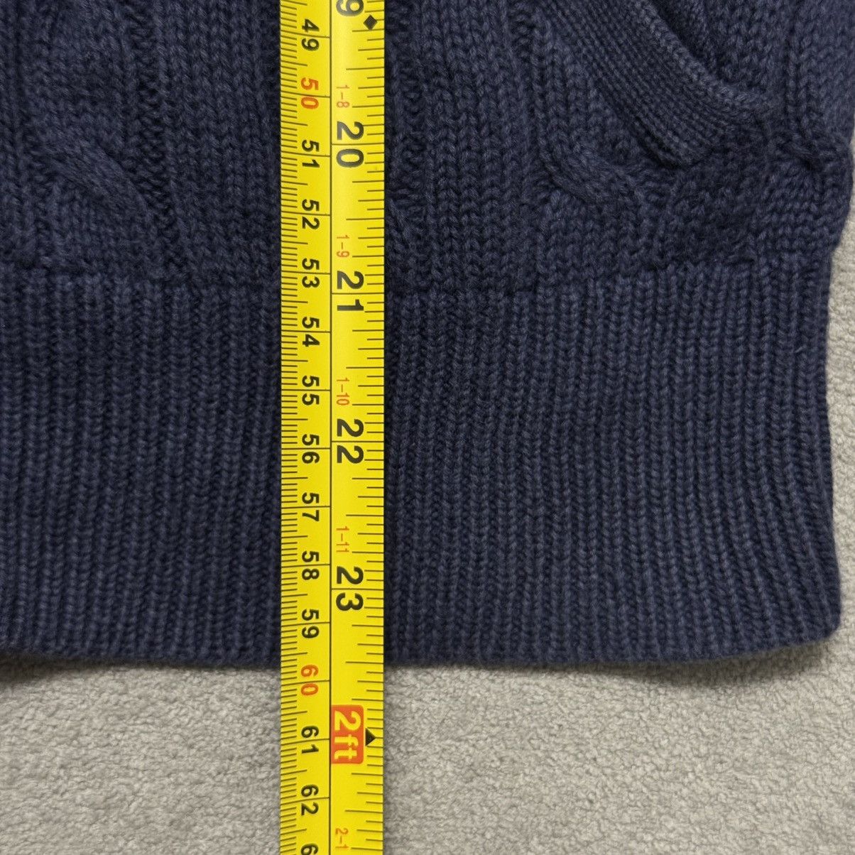 Polo Ralph Lauren × RRL Ralph Lauren × Ralph Lauren Vintage 90s Cable Knit Polo Ralph Lauren Zip Up Sweater Size S / US 4 / IT 40 - 10 Thumbnail