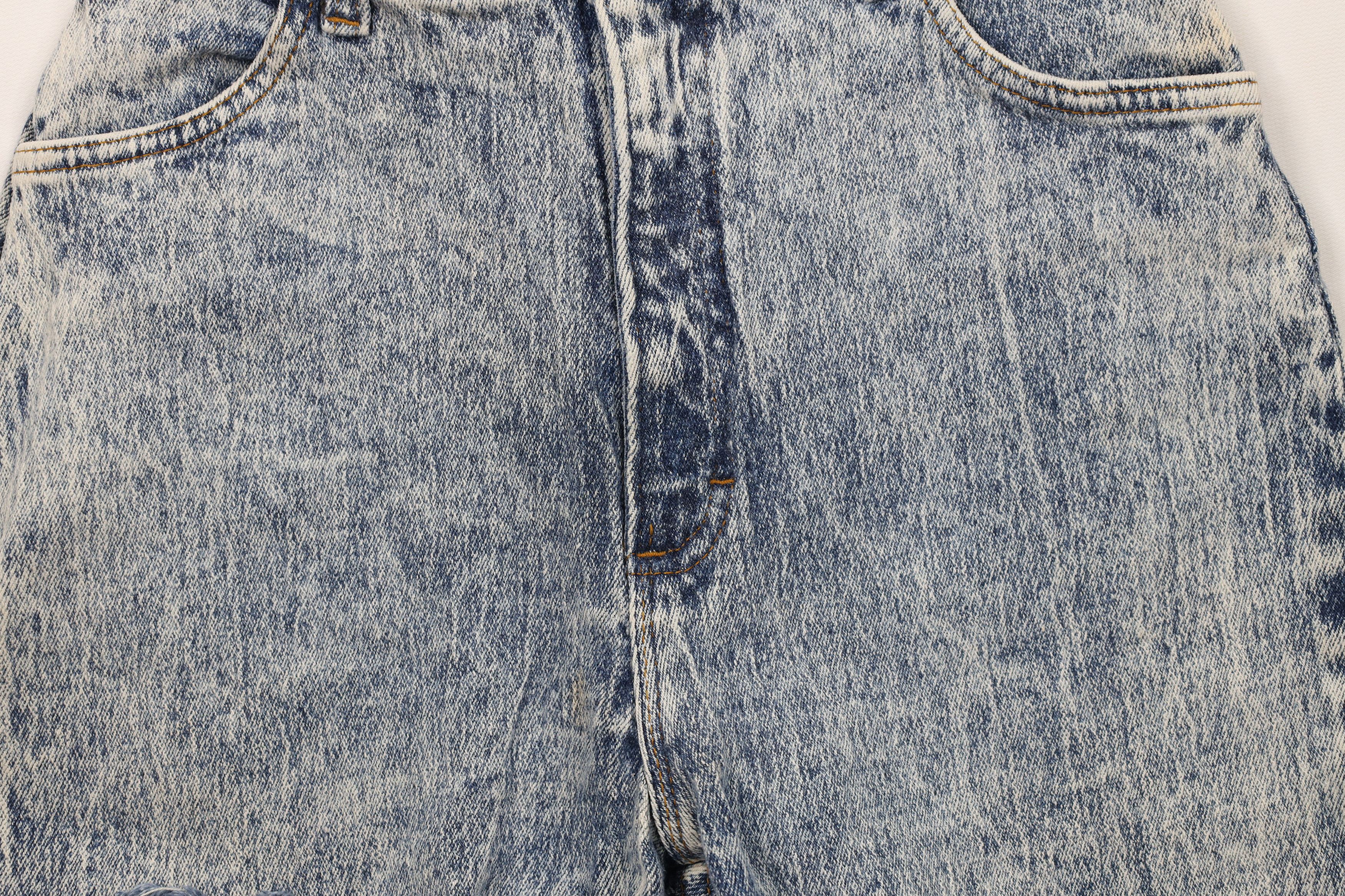 Vintage Vintage 90s Streetwear Acid Wash Cut Off Denim Jean Shorts Size 28" / US 6 / IT 42 - 3 Thumbnail