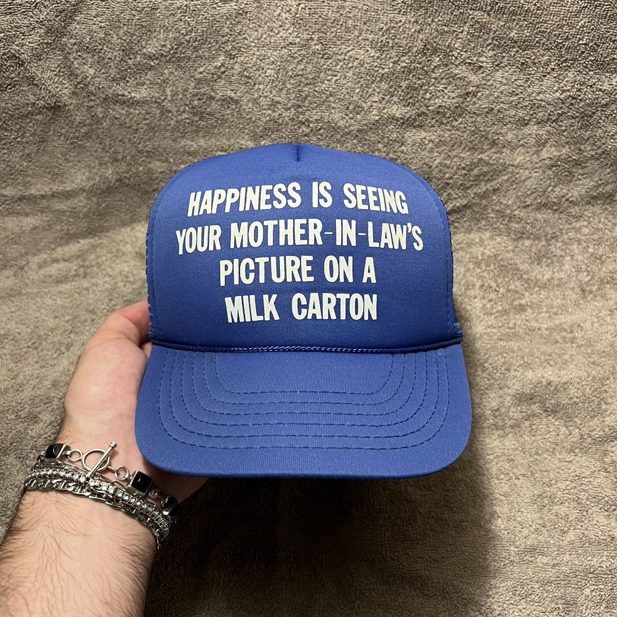Vintage Vintage 80s Mesh Trucker Hat Snapback Funny Adult Humor Punk Size ONE SIZE - 2 Thumbnail