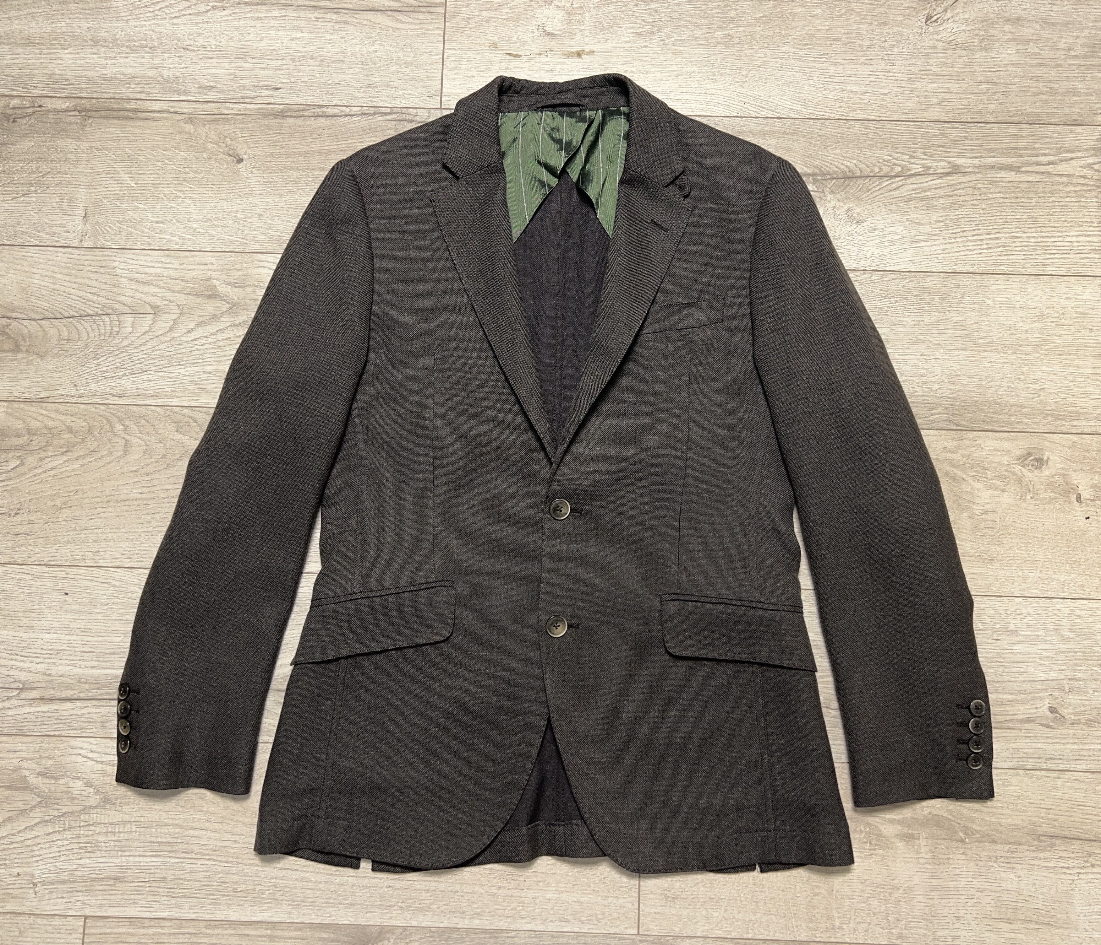 Hackett × Loro Piana Mens London Mayfair Hopsack Blazer Sport Coat Jacket Size 38R - 2 Thumbnail