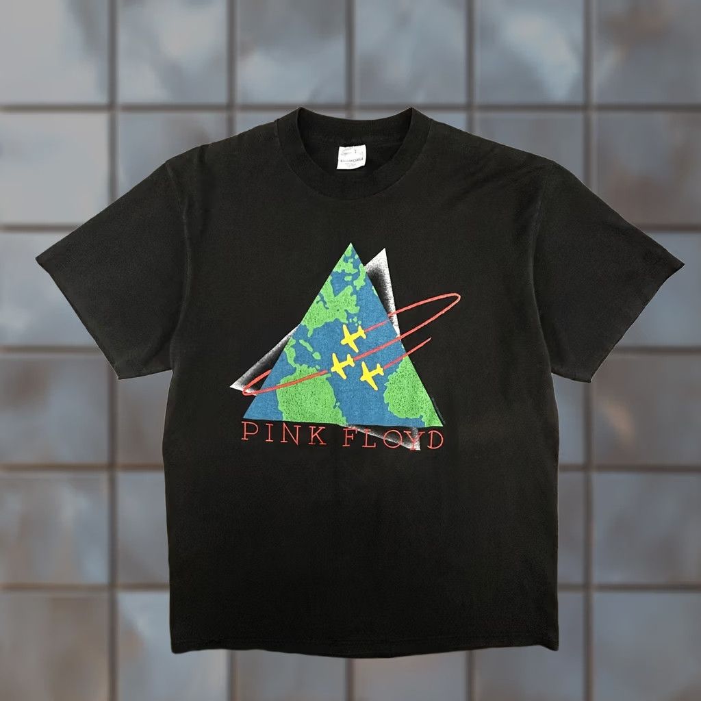 Vintage VINTAGE Pink Floyd Shirt Mens XL Black Momentary Lapse of Reason 1987 Made USA Size US XL / EU 56 / 4 - 1 Thumbnail