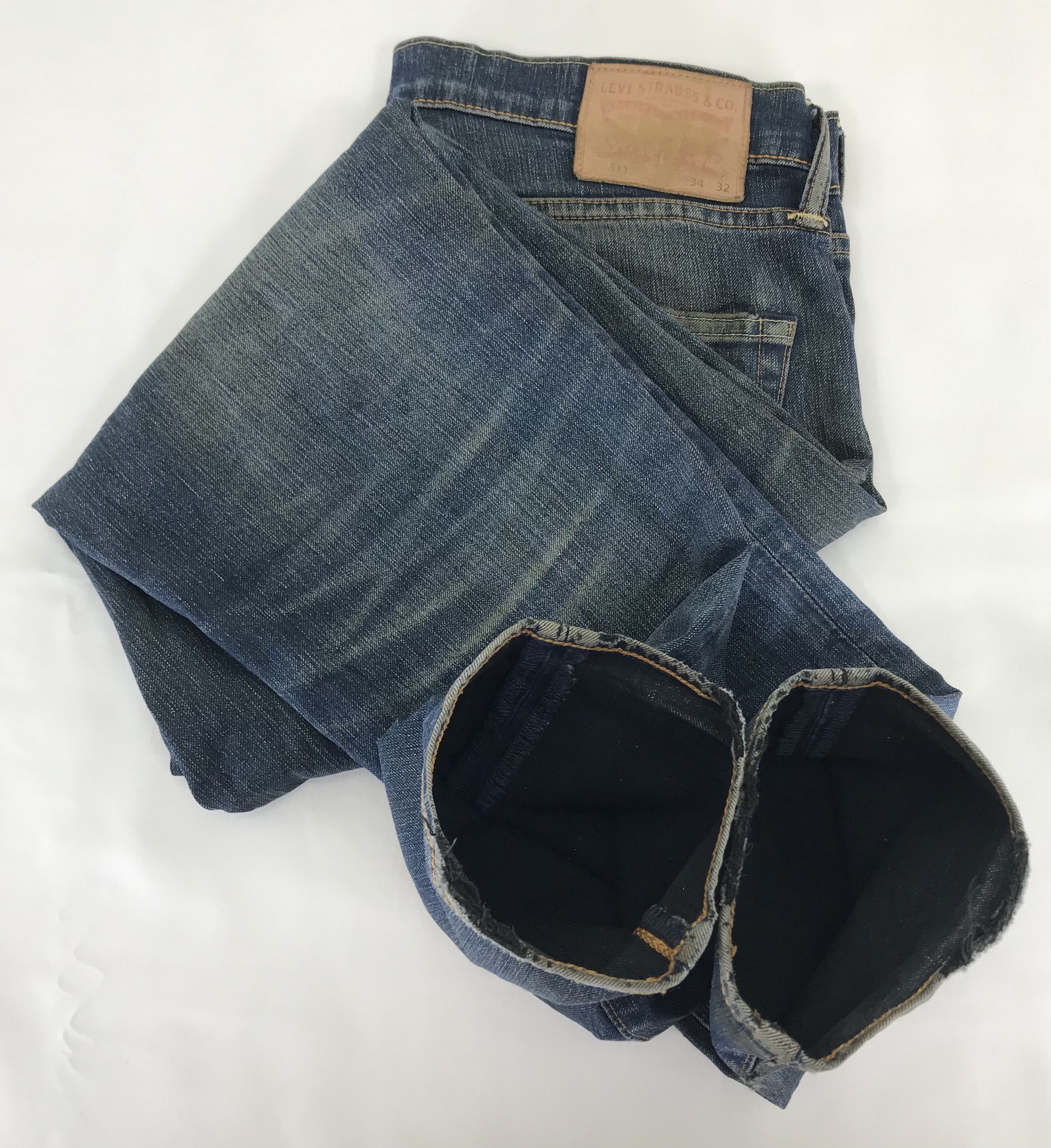 Levi's Vintage Levi's 511 Slim Cut Jeans Distressed Denim Size US 34 / EU 50 - 15 Thumbnail