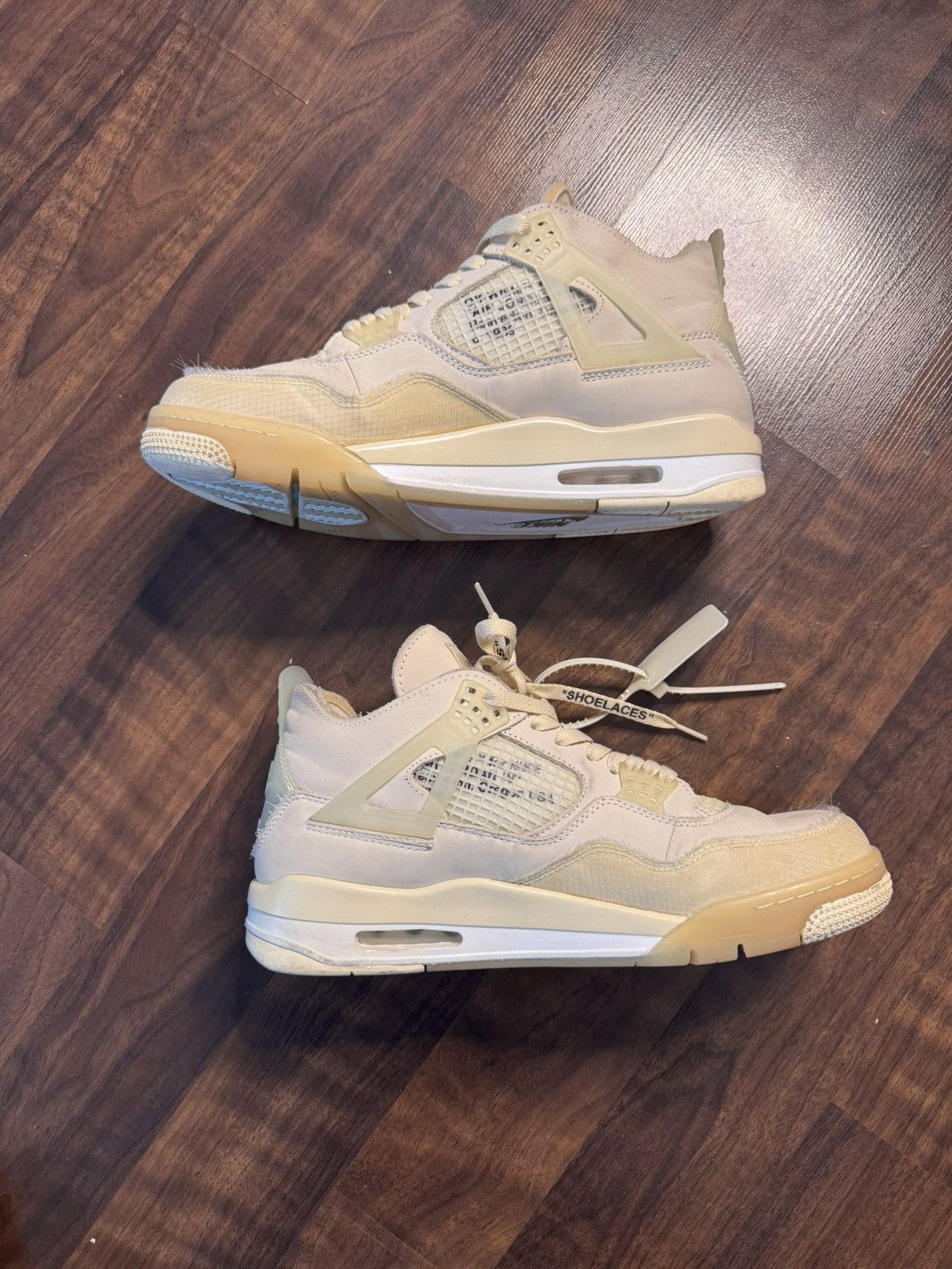 Jordan Brand × Off-White Off-White Air Jordan 4 Retro SP "Sail" Size US 13 / EU 46 - 4 Thumbnail