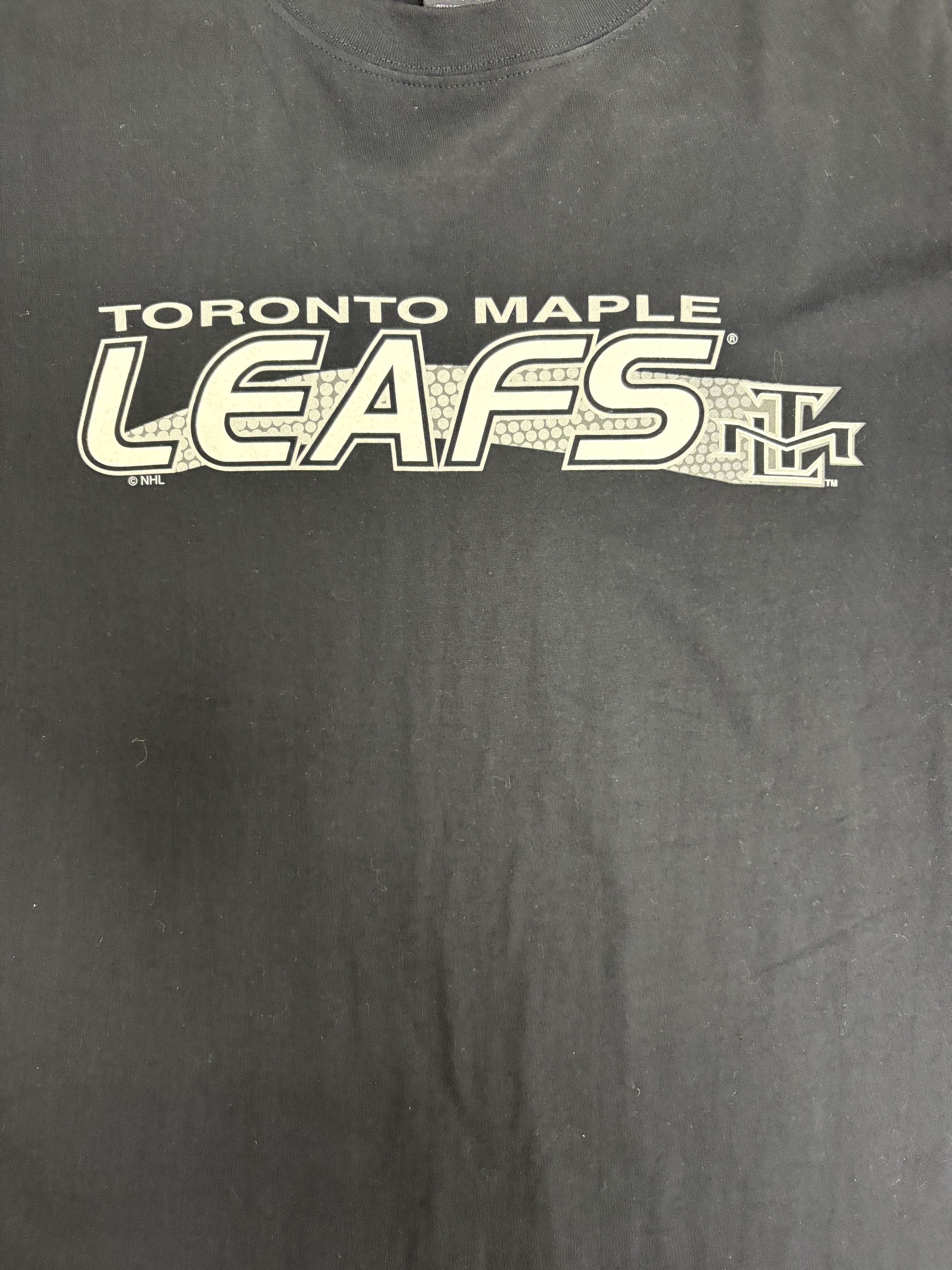 Vintage Toronto Maple Leafs Vintage Y2K Blue T-Shirt Tee Size US L / EU 52-54 / 3 - 2 Thumbnail