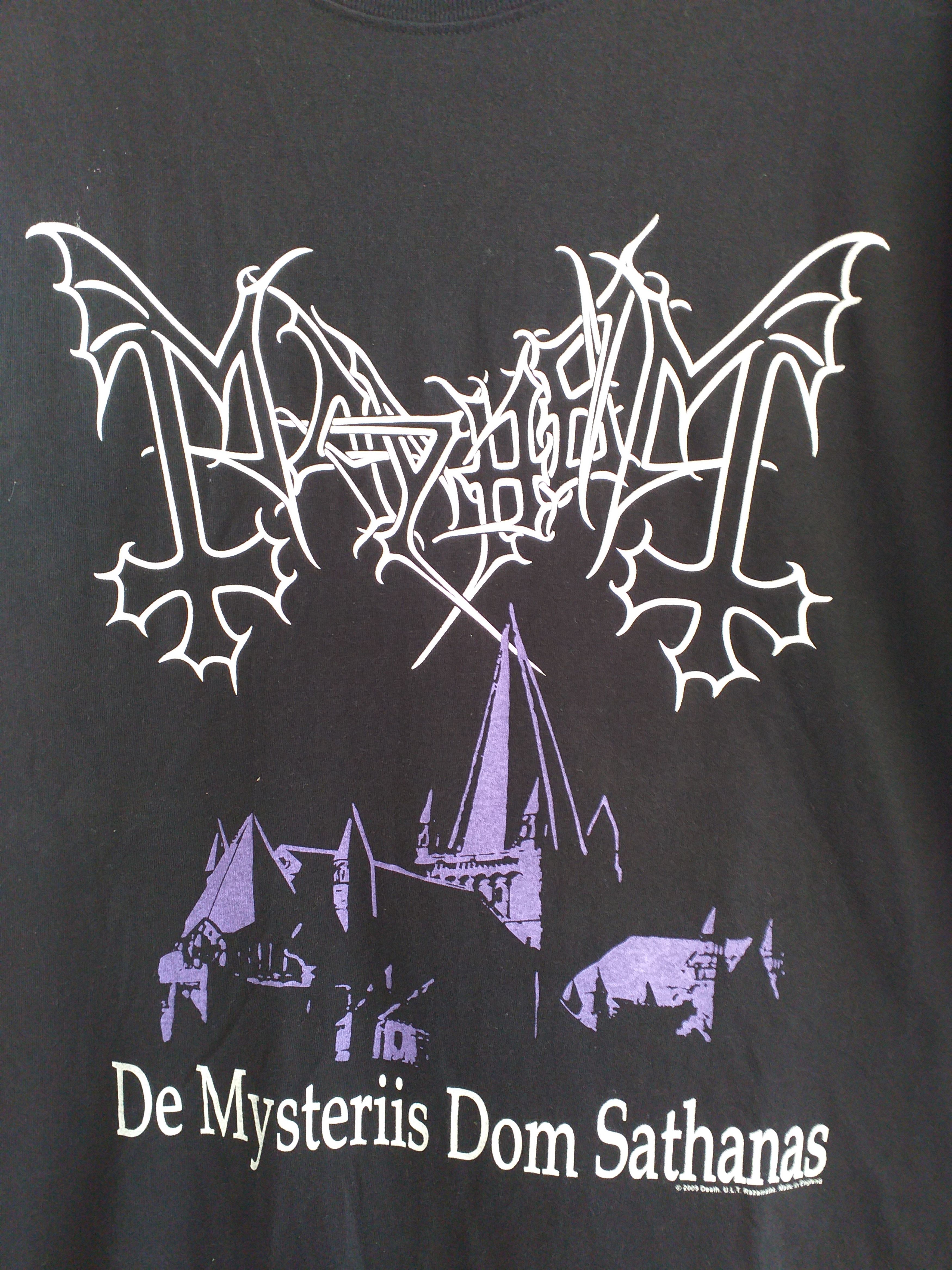 Band Tees Vintage Mayhem De Mysteriis Dom Y2k Tee Size US L / EU 52-54 / 3 - 3 Thumbnail