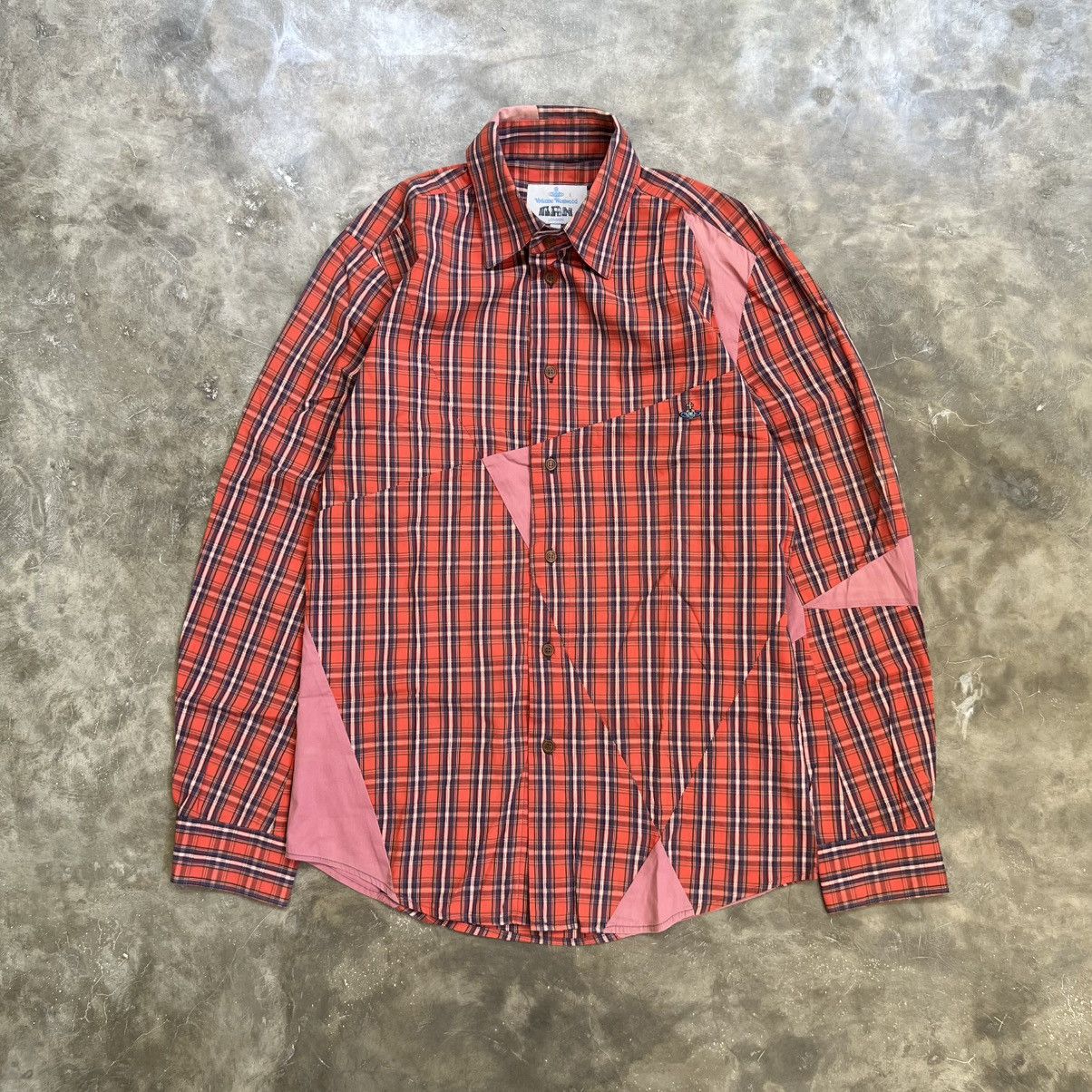 Vivienne Westwood Vintage Vivienne Westwood Man Patchwork Longsleeve Shirt Size US L / EU 52-54 / 3 - 1 Thumbnail