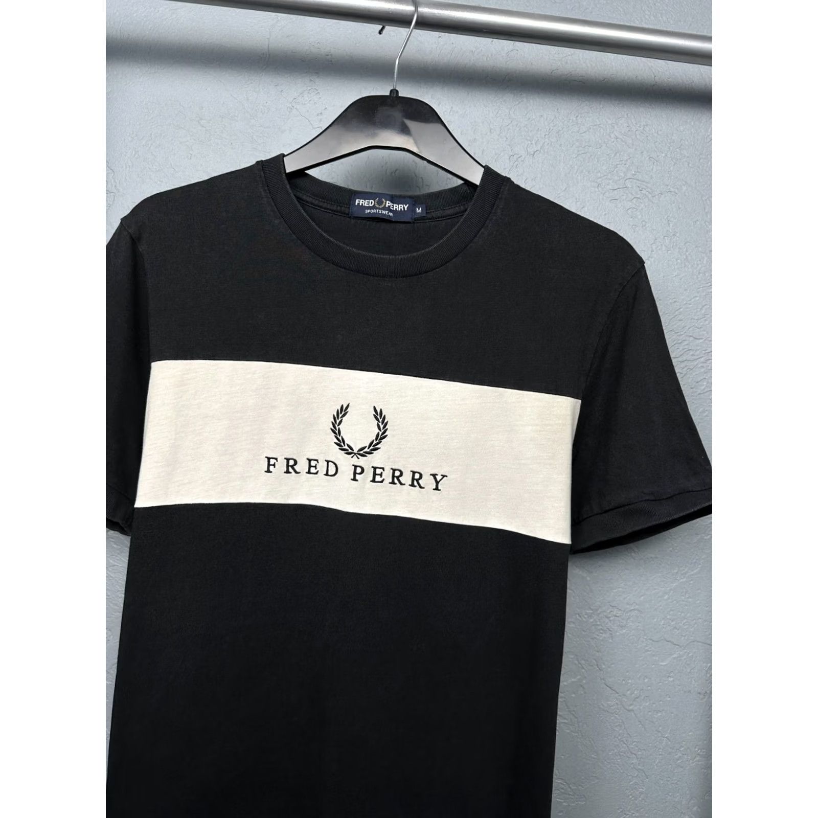 Fred Perry Fred Perry Mens T-Shirt Crew Neck Size M Black Size US M / EU 48-50 / 2 - 2 Thumbnail