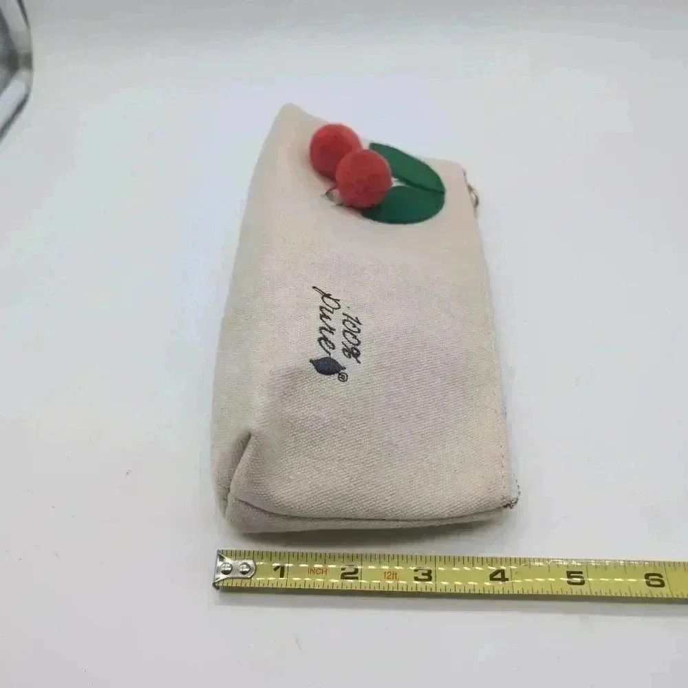 Designer 100 % Pure Cherry zipper bag Fruit Pigmented NWOT Size ONE SIZE - 7 Thumbnail