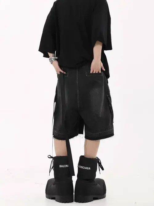 Japanese Brand Noriyo x Yoko Vintage High Street Multi-Pocket Denim Shorts Size US 30 / EU 46 - 8 Thumbnail
