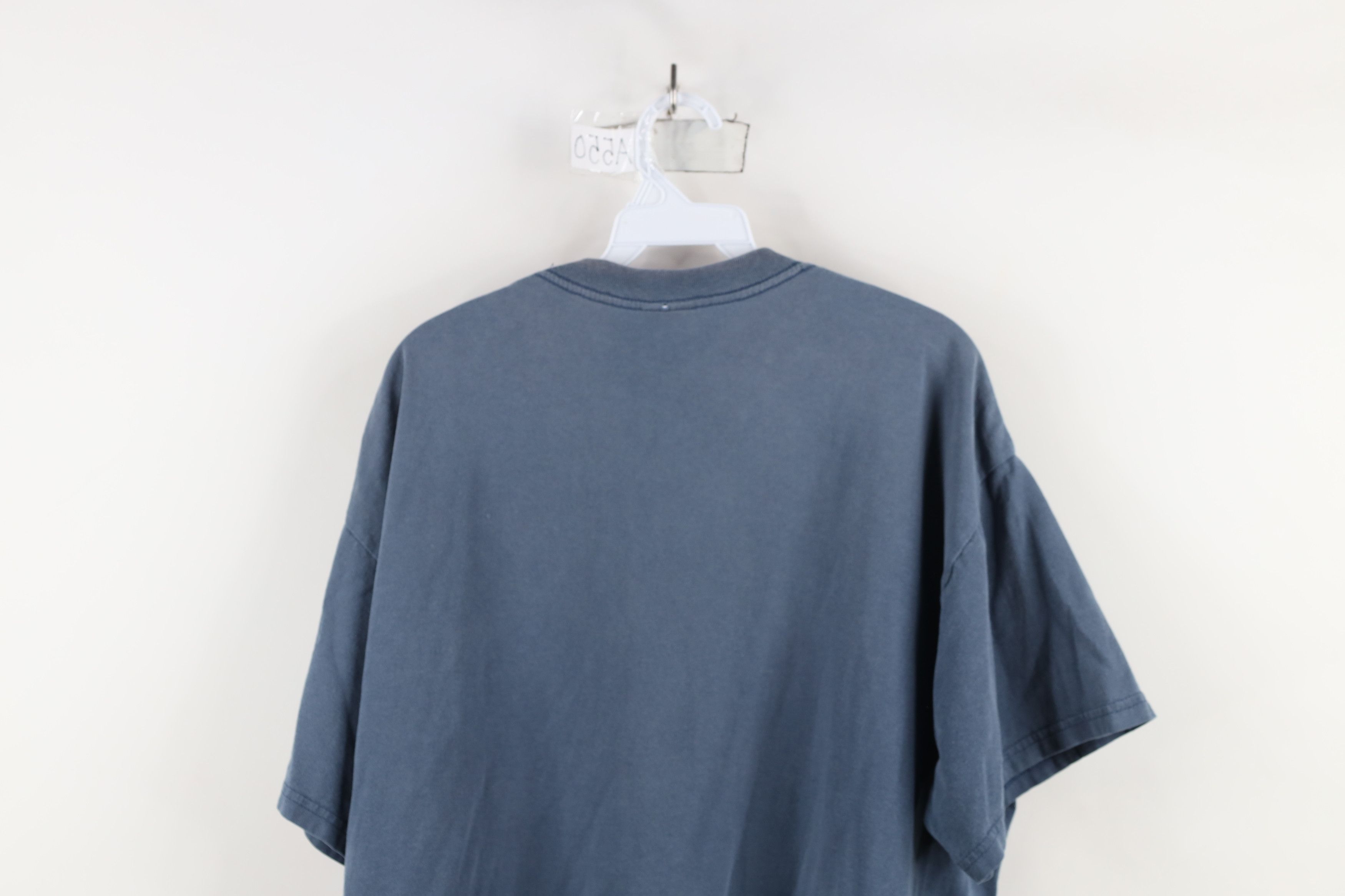 Vintage Vintage 90s Y2K Boat Potato Fishing Fisherman T-Shirt Blue Size US XL / EU 56 / 4 - 14 Thumbnail