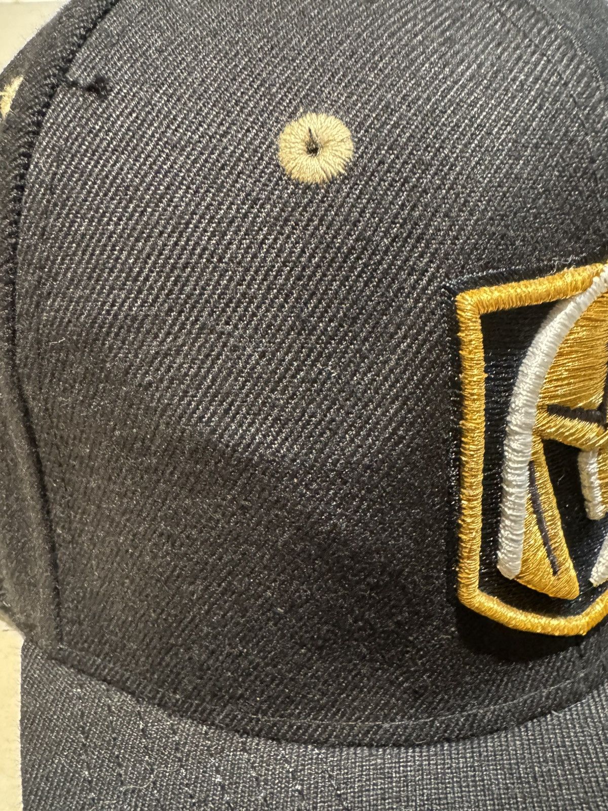 NHL Las Vegas Golden Knights Retro Snapback Hat Black Gold Size ONE SIZE - 4 Thumbnail