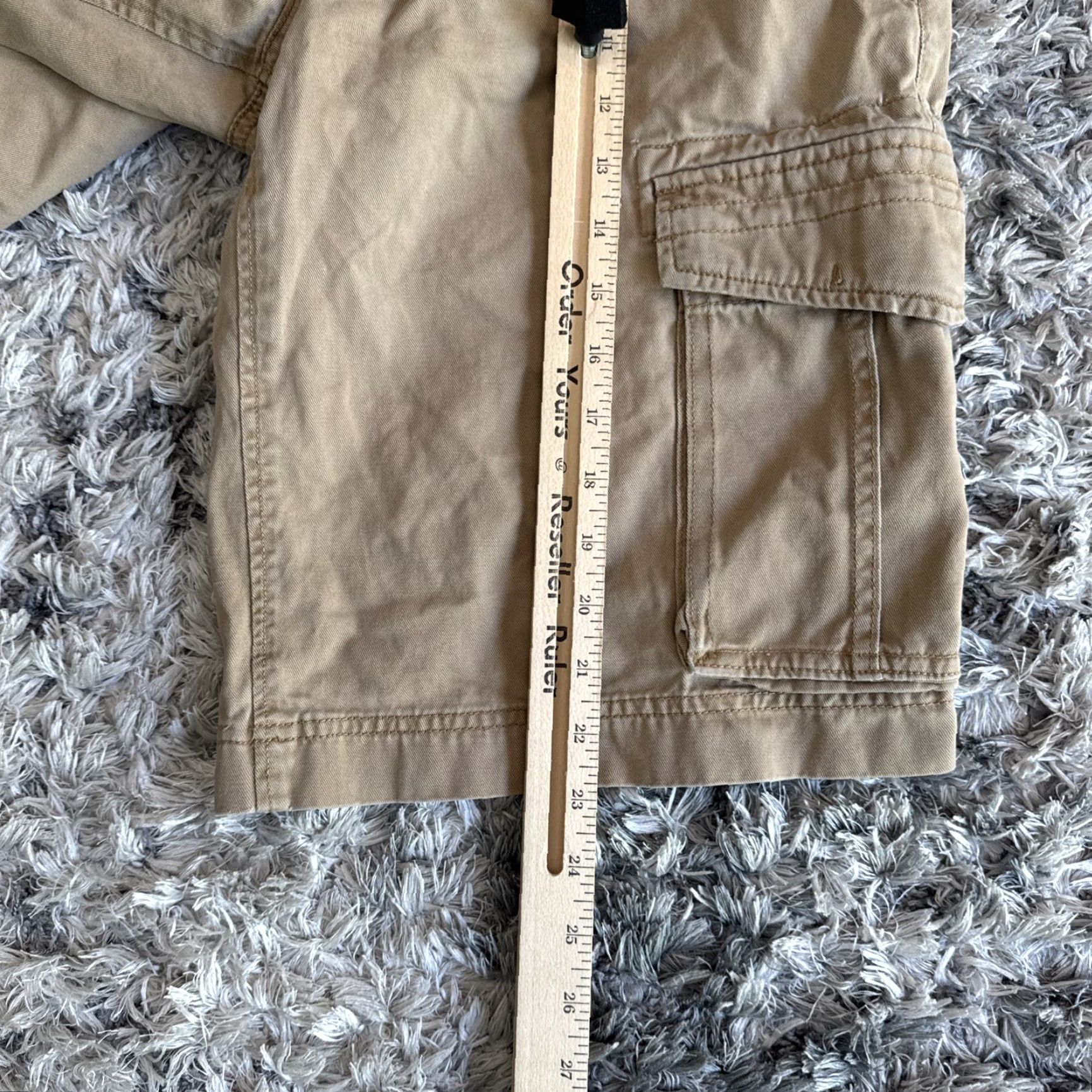 Vintage VINTAGE Urban Pipeline Cargo Shorts Men 31 Tan Multi Pockets Hip Hop Size US 31 - 7 Thumbnail