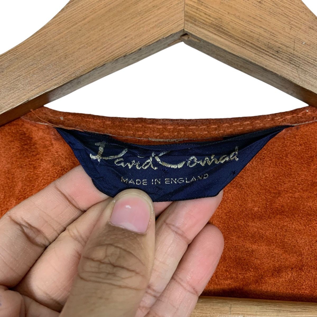 Vintage 60-70’s DAVID CONRAD Two-Tone Suede Leather Vest #2764-C125 Size US S / EU 44-46 / 1 - 12 Thumbnail