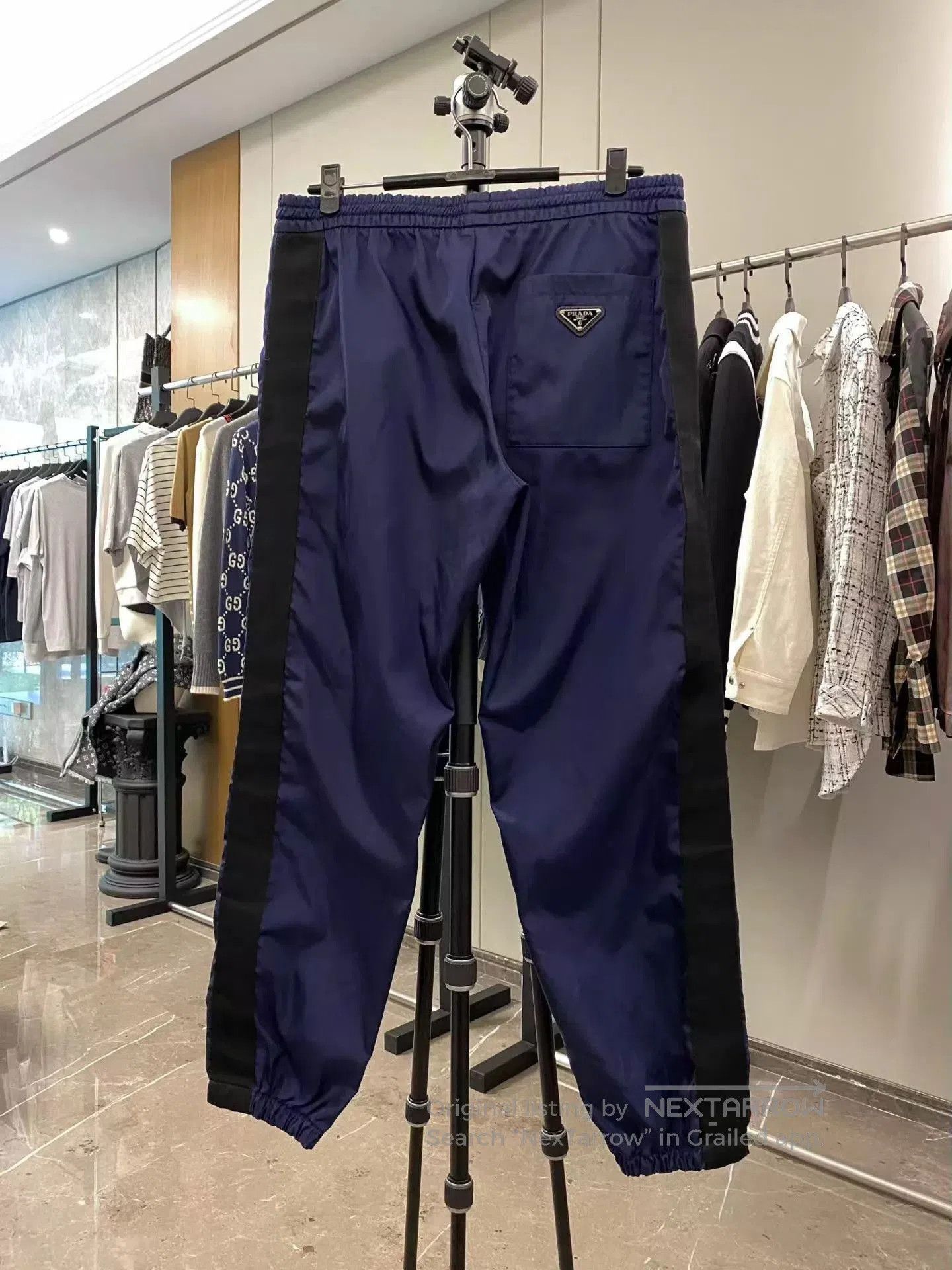 Prada Blue Casual Drawstring Pants Size 32. Size US 32 / EU 48 - 2 Thumbnail