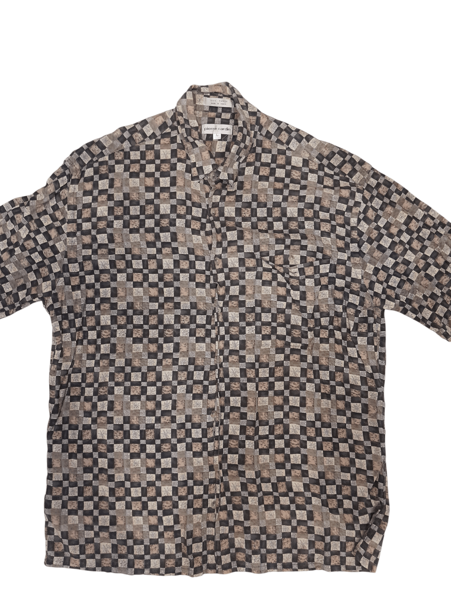 Pierre Cardin Pierre Cardin Rayon Button Shirt (F548) L Size US L / EU 52-54 / 3 - 2 Thumbnail