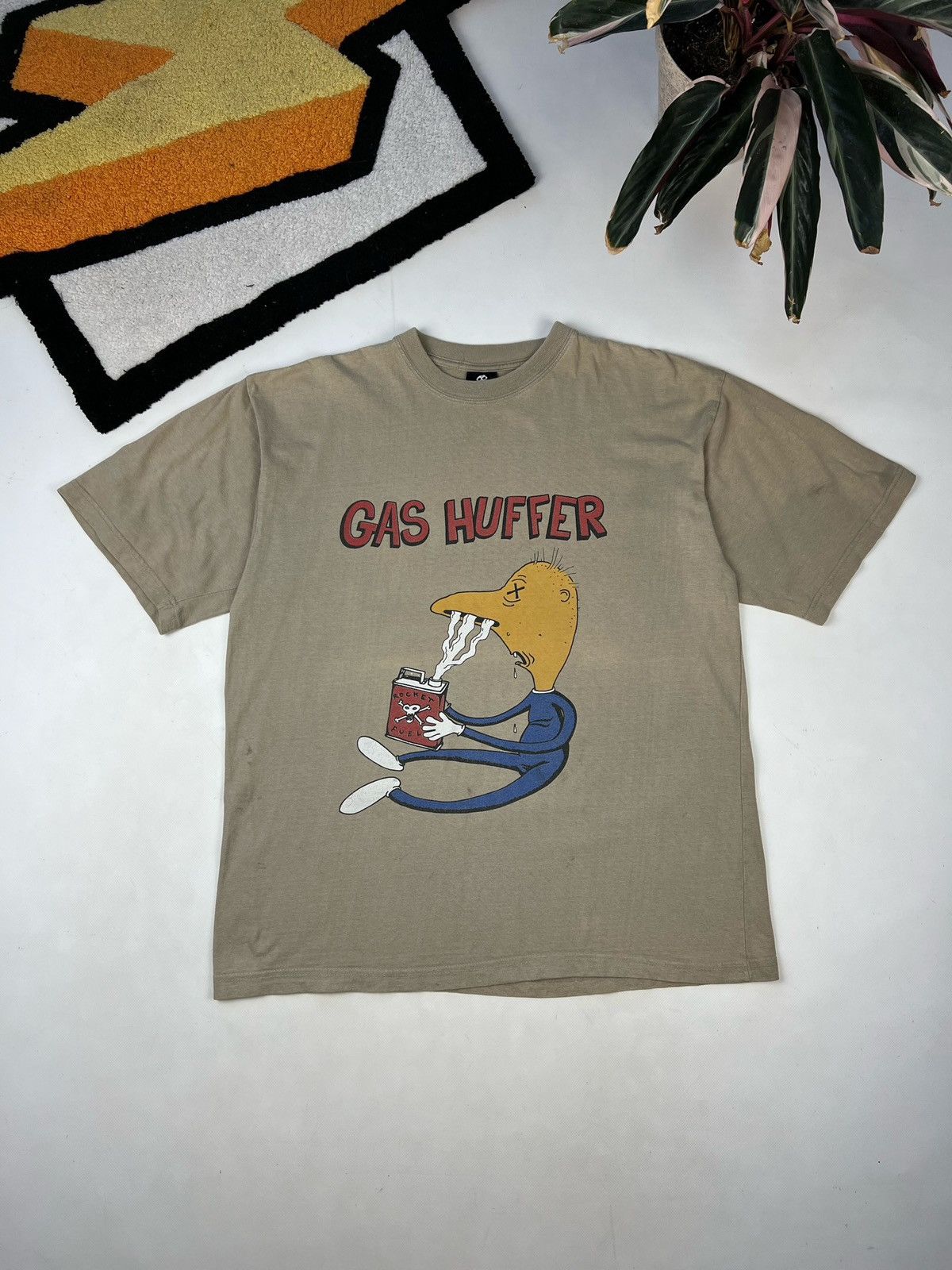 Rock Band × Tour Tee × Vintage Vtg 1994 GAS HUFFER T Shirt Concert 