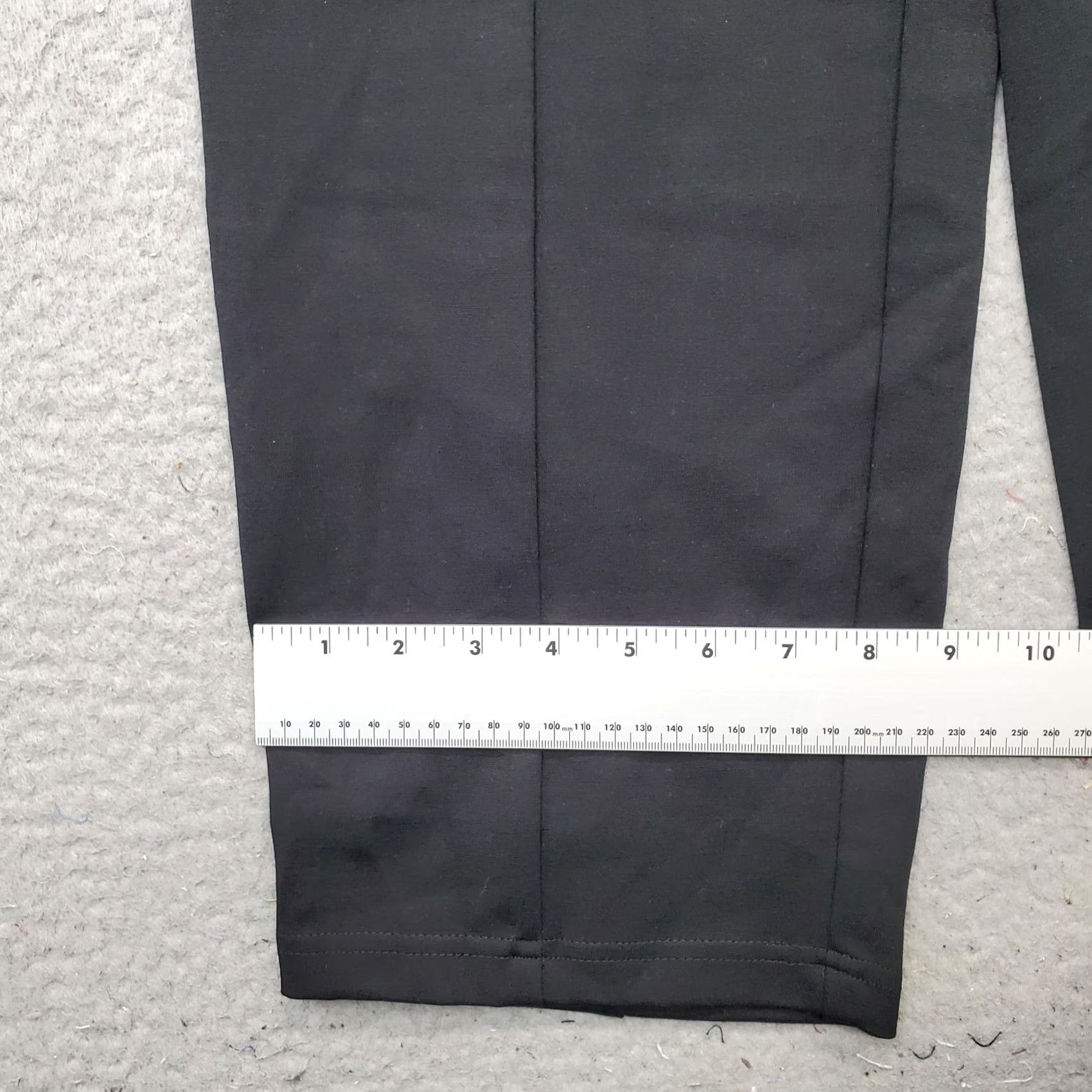 Avenue Avenue Womens Petites 18/20 Black Ponte Pants Stretch Casual Straight Leg Pull On Size 18/20 Size 40" / US 18 - 5 Thumbnail