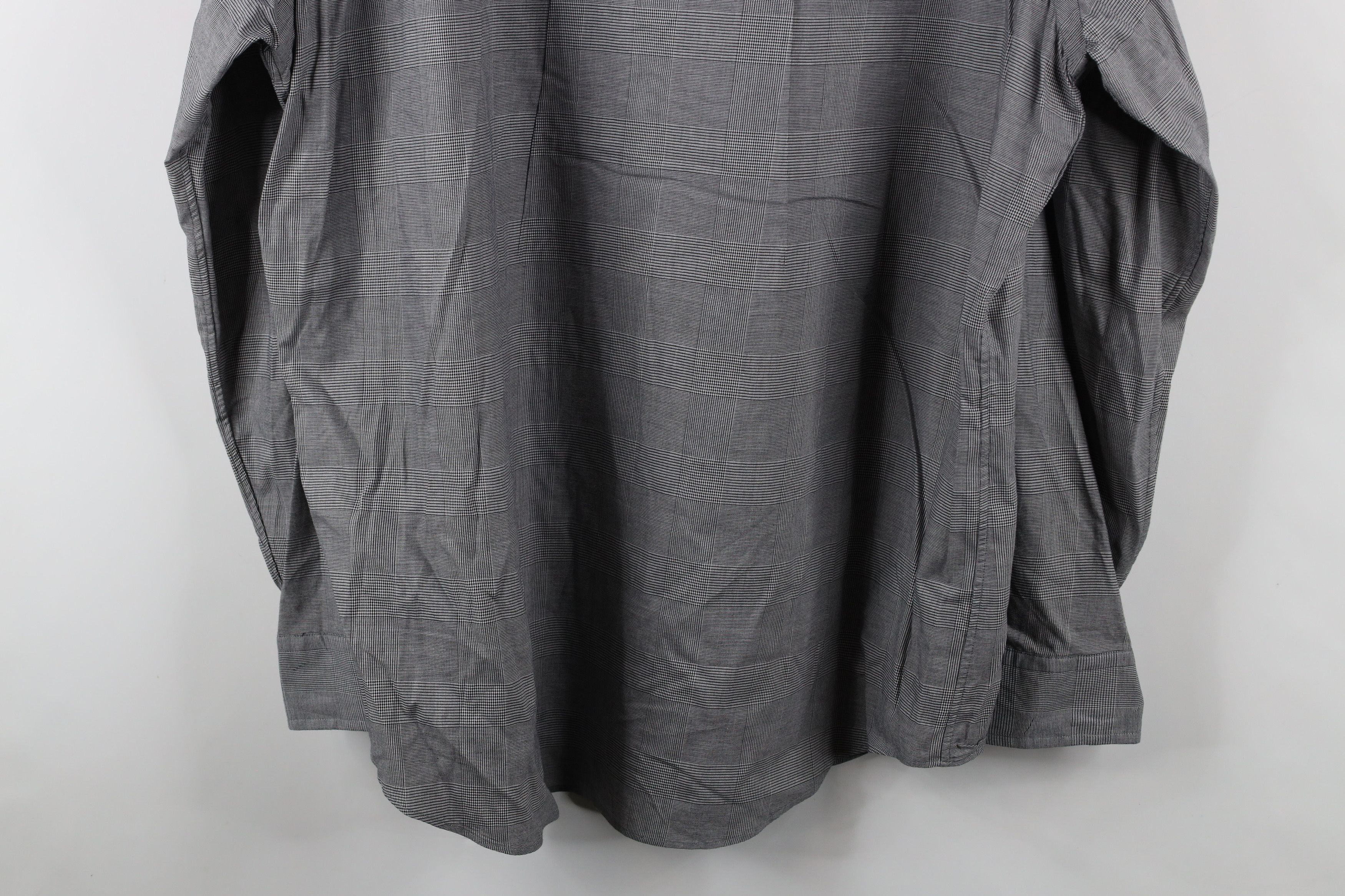 Ralph Lauren × Vintage Vintage 90s Ralph Lauren Houndstooth Plaid Button Shirt Size US XXL / EU 58 / 5 - 10 Thumbnail
