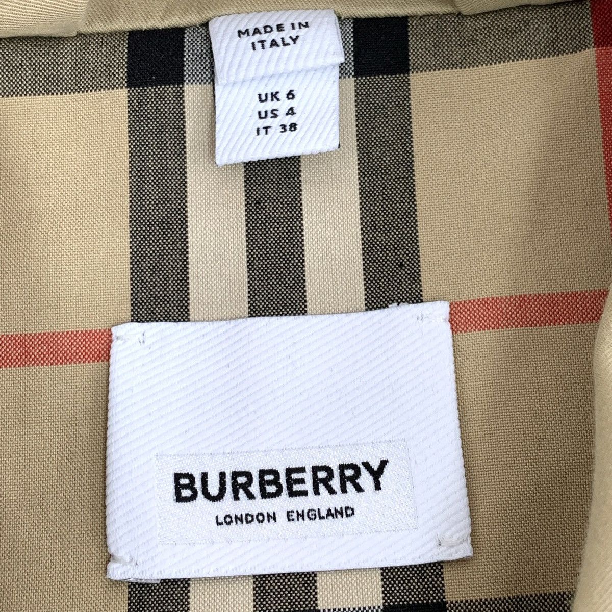 Burberry Burberry Bbr Brown Check Patchwork Cotton Lapel Jacket Size S / US 4 / IT 40 - 5 Thumbnail