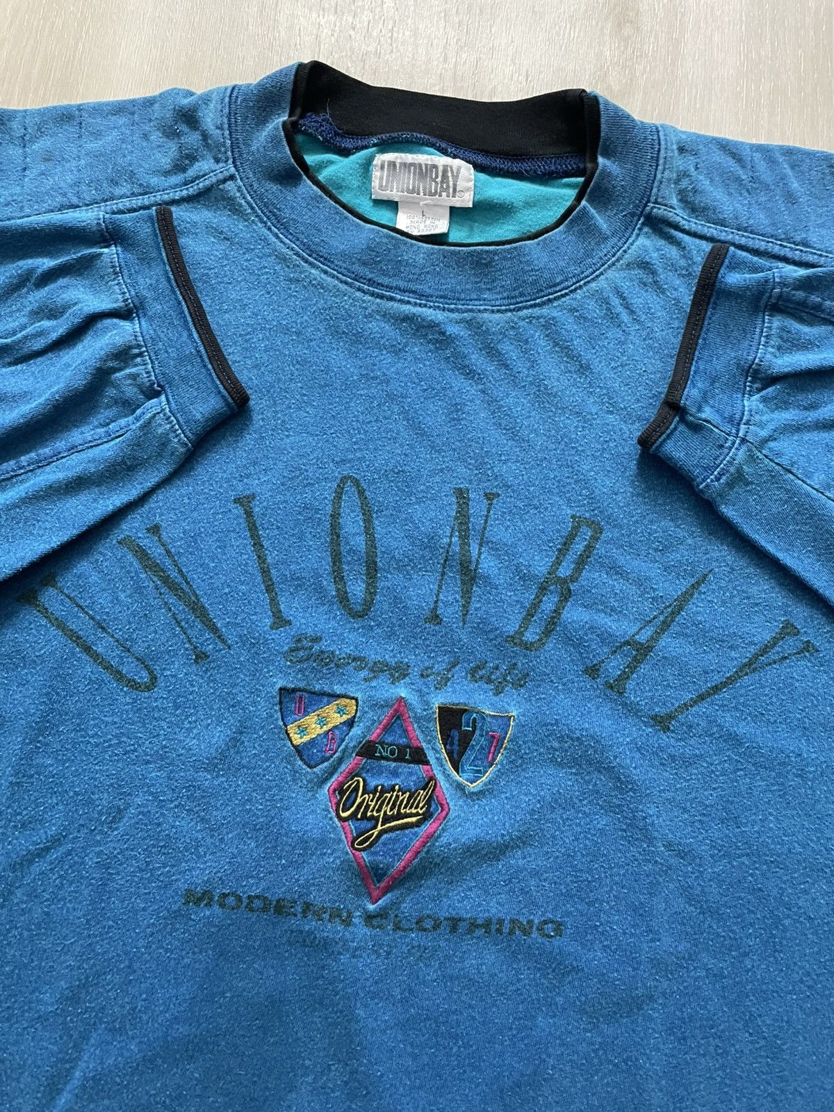 UNIONBAY Vintage 90s UNIONBAY Sweatshirt Sz Large Size US L / EU 52-54 / 3 - 1 Thumbnail