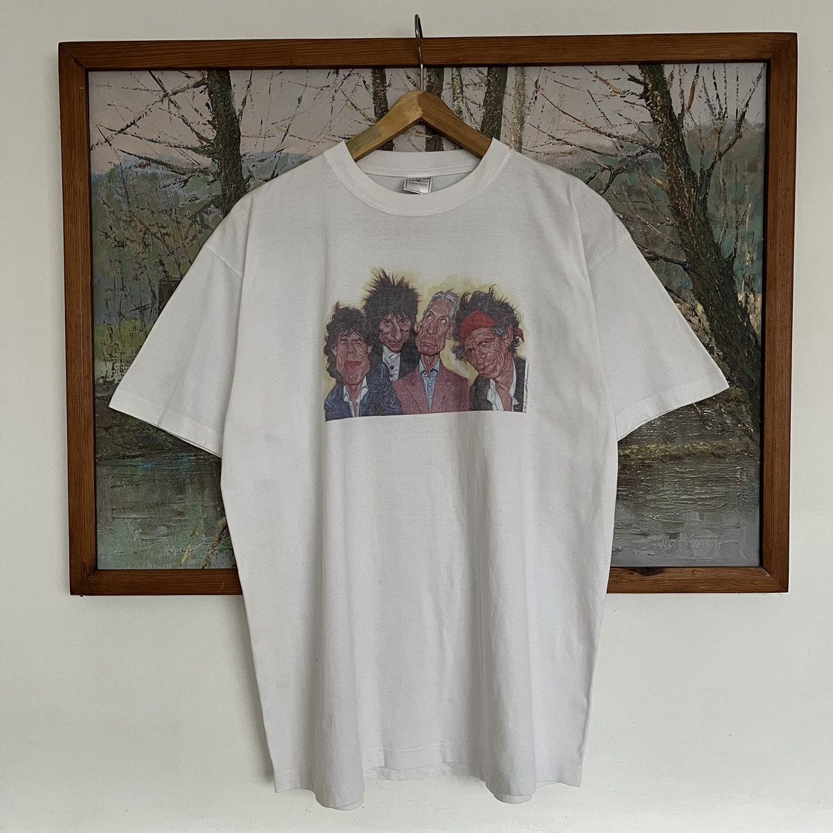 Band Tees × Vintage Vintage Rolling Stones caricature tshirt Size US L / EU 52-54 / 3 - 1 Thumbnail