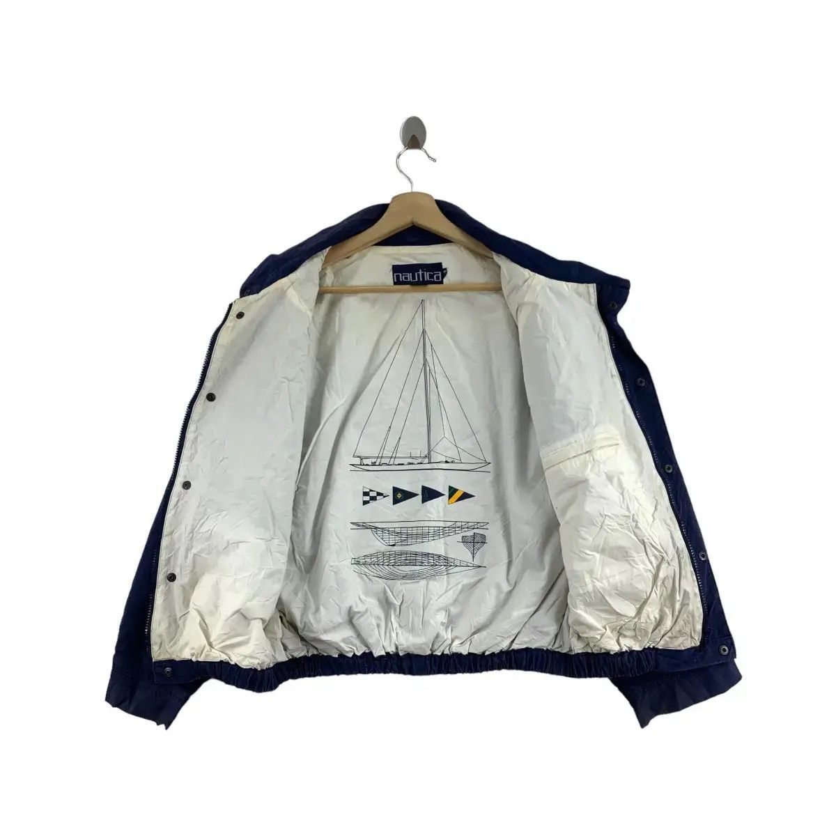 Nautica Vintage 80’ NAUTICA SAILING GEAR Yacht Flag Jacket Size US S / EU 44-46 / 1 - 1 Thumbnail