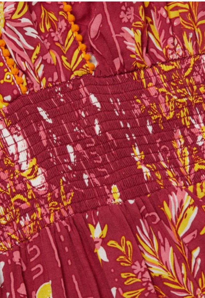 Poupette St Barth POUPETTE ST BARTH Camila Smocked Mini Dress Size M / US 6-8 / IT 42-44 - 5 Thumbnail