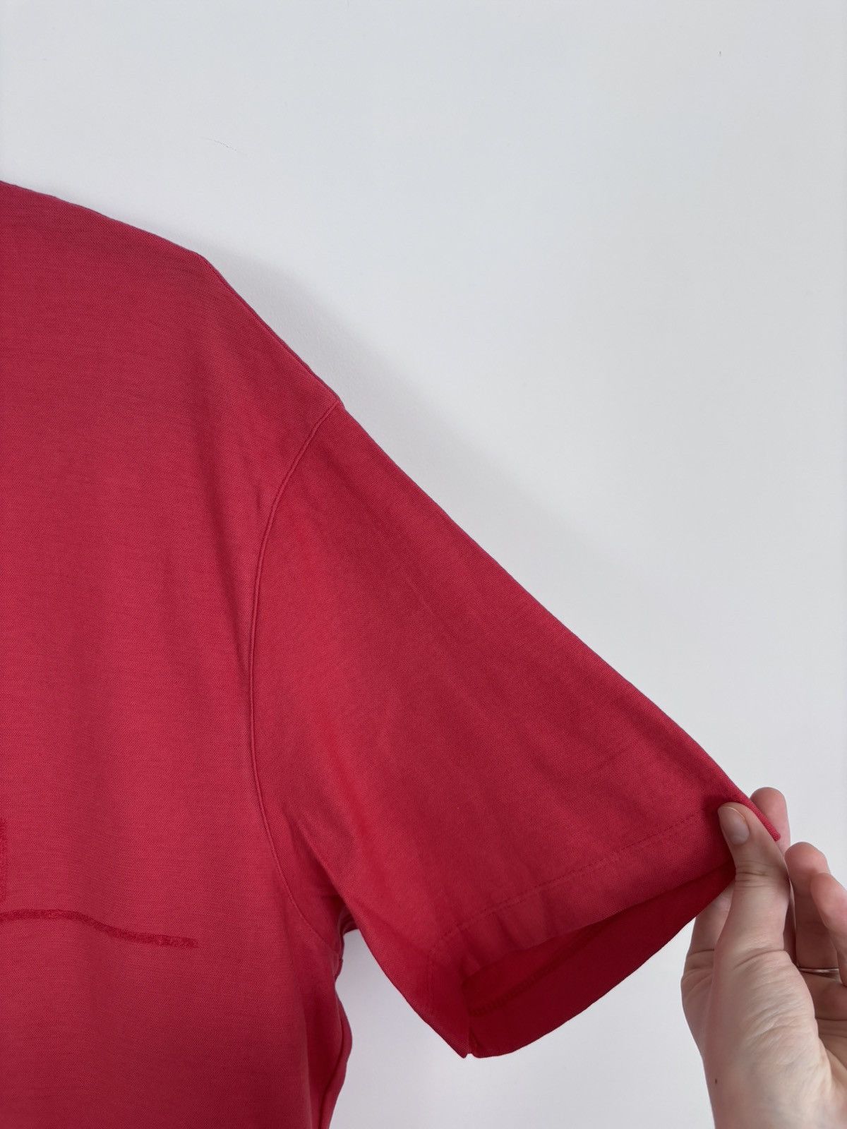 Trussardi Trussardi Jeans Men’s Red Big Plush Logo T-Shirt Tee Size US XL / EU 56 / 4 - 7 Thumbnail