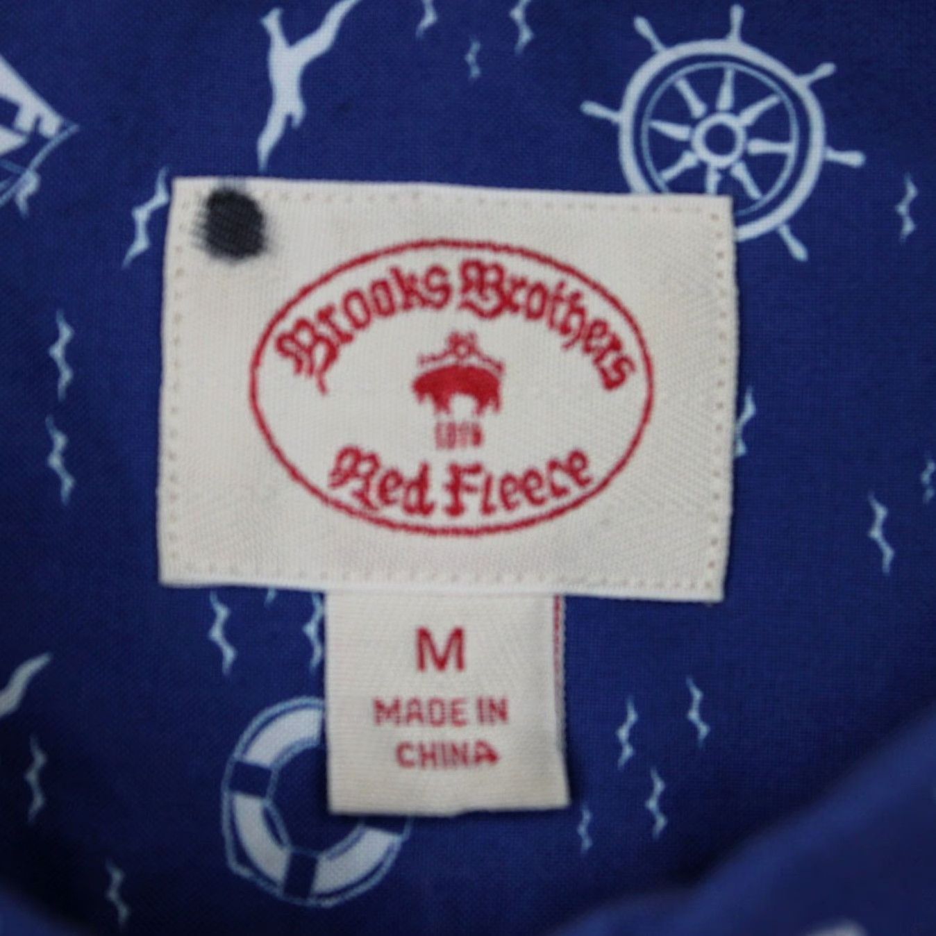 Brooks Brothers Brooks Brothers Fleece AOP Shirt Mens Medium Blue All Over Print Size US M / EU 48-50 / 2 - 7 Thumbnail