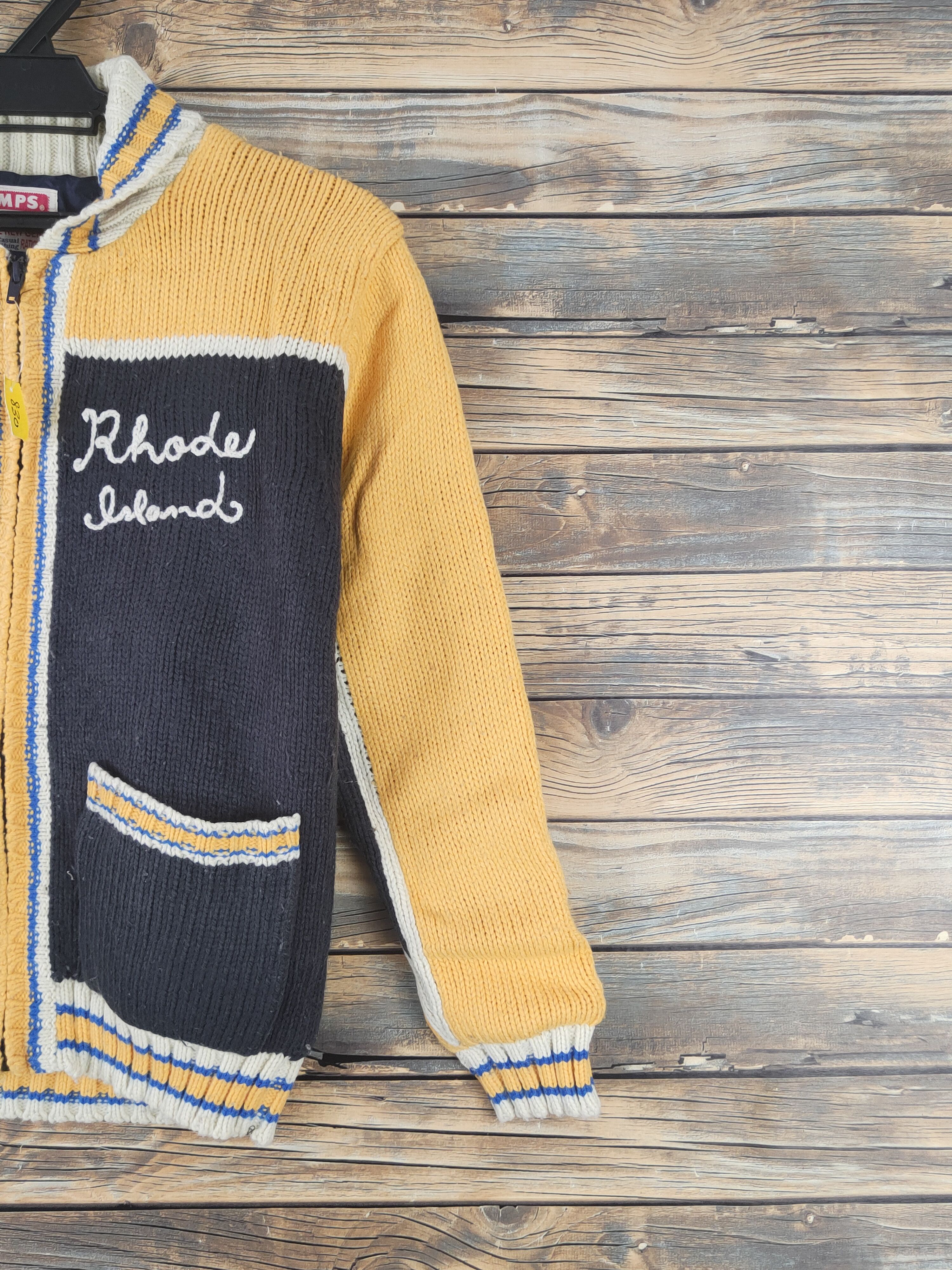 Japanese Brand × Vintage DL MPS Yellow Knitwear Sweaters #830 Size XS / US 0-2 / IT 36-38 - 6 Thumbnail