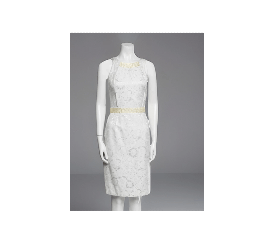 Other NWT Carmen Marc Valvo Opal Lace Sheath Dress Size S / US 4 / IT 40 - 2 Thumbnail