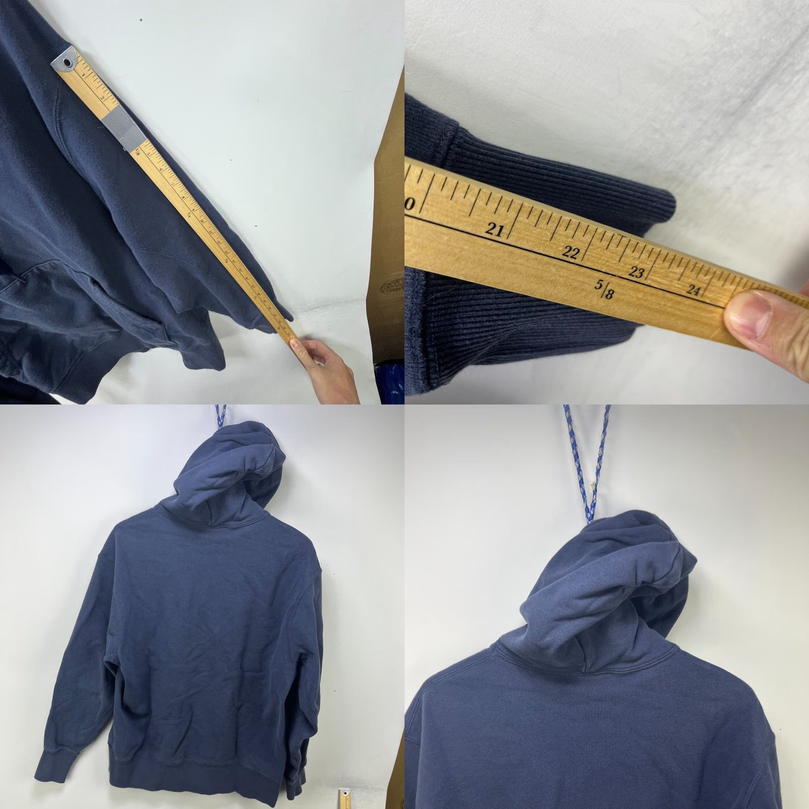 Nike VINTAGE Nike Hooded Swoosh Y2K Hoodie Blue XL Mens Size US XL / EU 56 / 4 - 8 Thumbnail