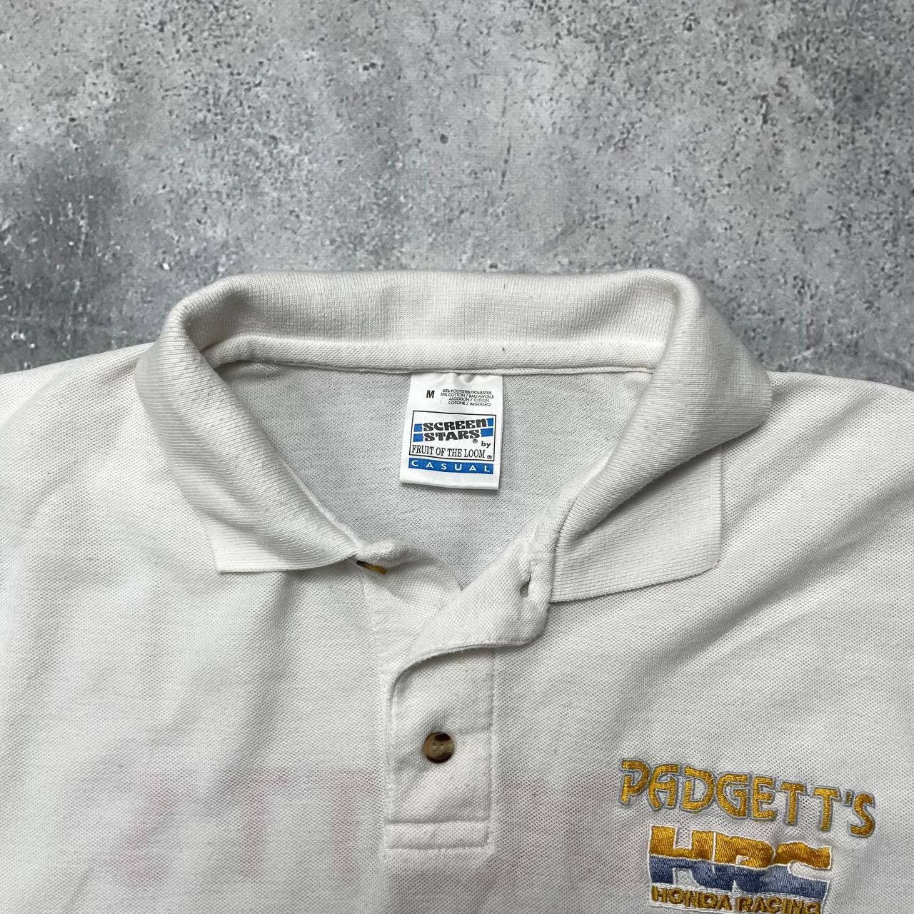 Honda Vintage 90s Honda Racing Team Padgetts Polo Shirt White Size US M / EU 48-50 / 2 - 5 Thumbnail