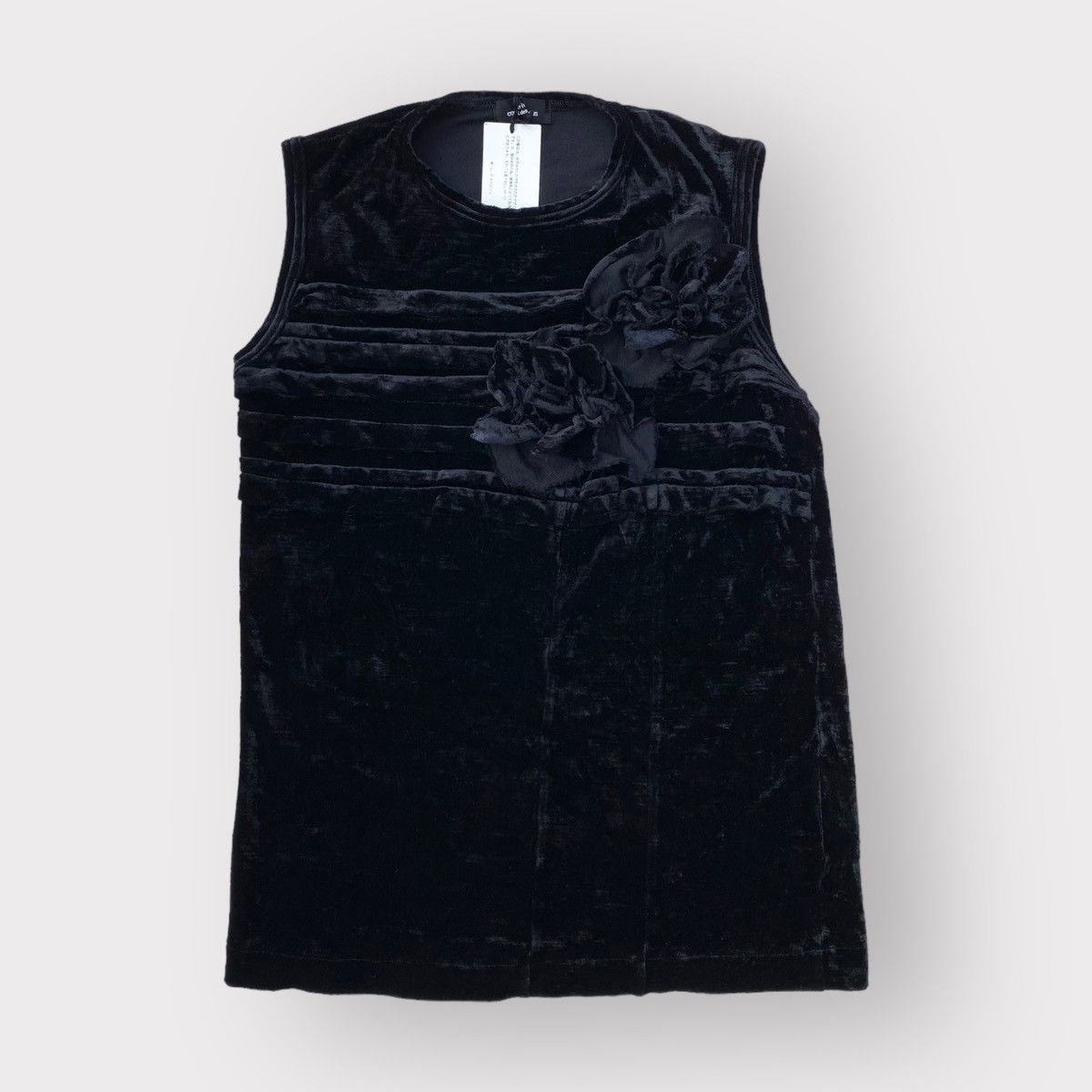 Comme des Garcons AW03 Flowers Attached Velour Top Size M / US 6-8 / IT 42-44 - 2 Thumbnail