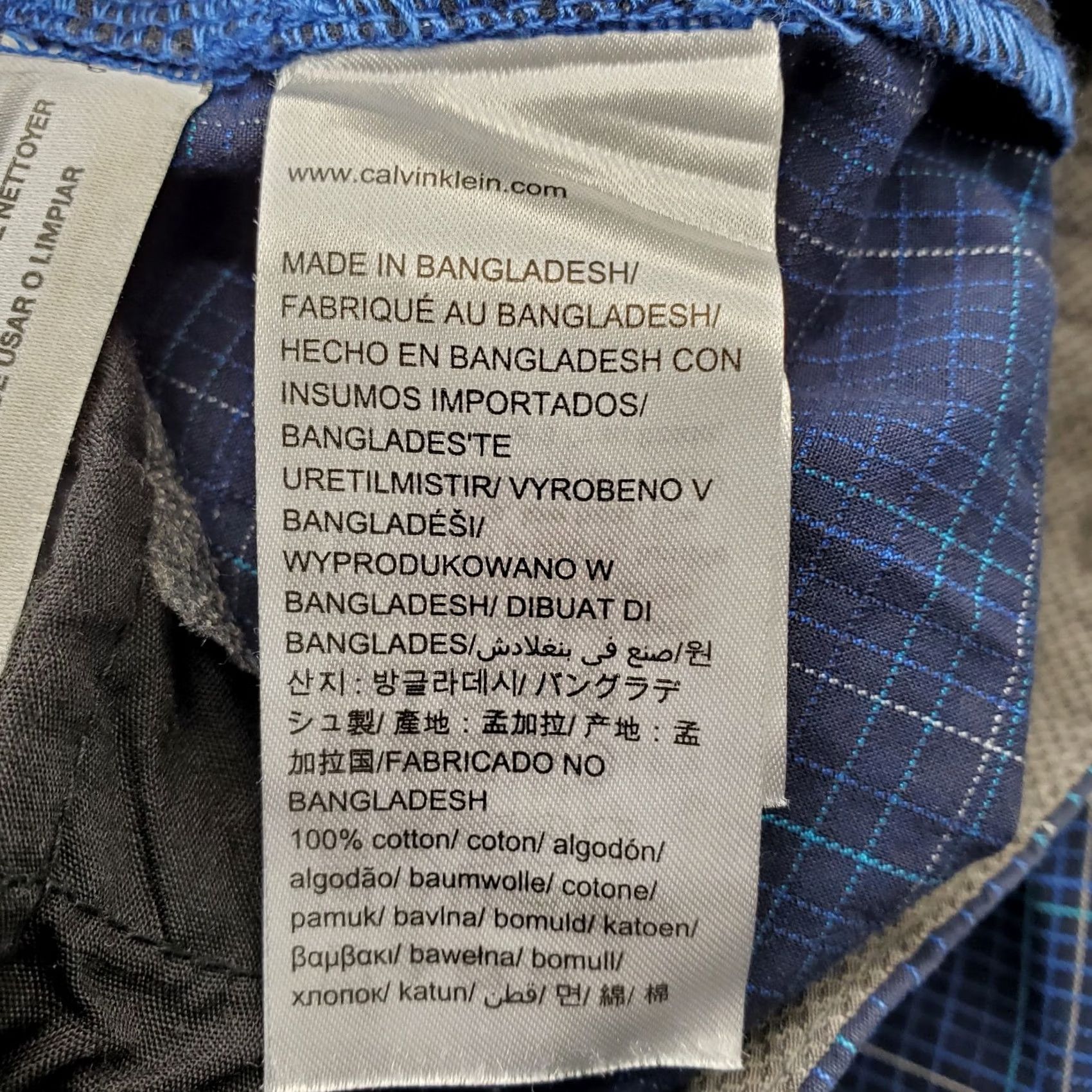 Calvin Klein Calvin Klein Mens Chino Shorts 34 Multi Plaid Flat Front Mid Rise Slash Pockets Continental Casual Shirt Size US 34 / EU 50 - 7 Thumbnail