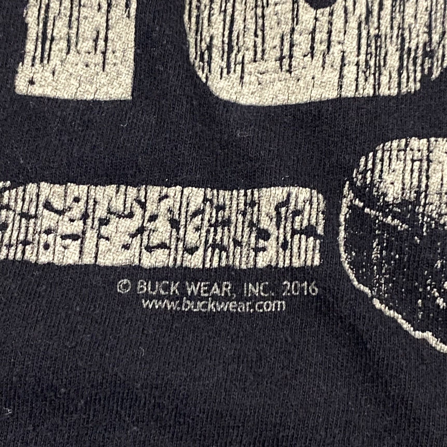 Vintage VINTAGE Buck Wear Shirt Mens XL Black Deer USA Flag Boot Western RESPECT THIS OR GET.. Size US XL / EU 56 / 4 - 7 Thumbnail