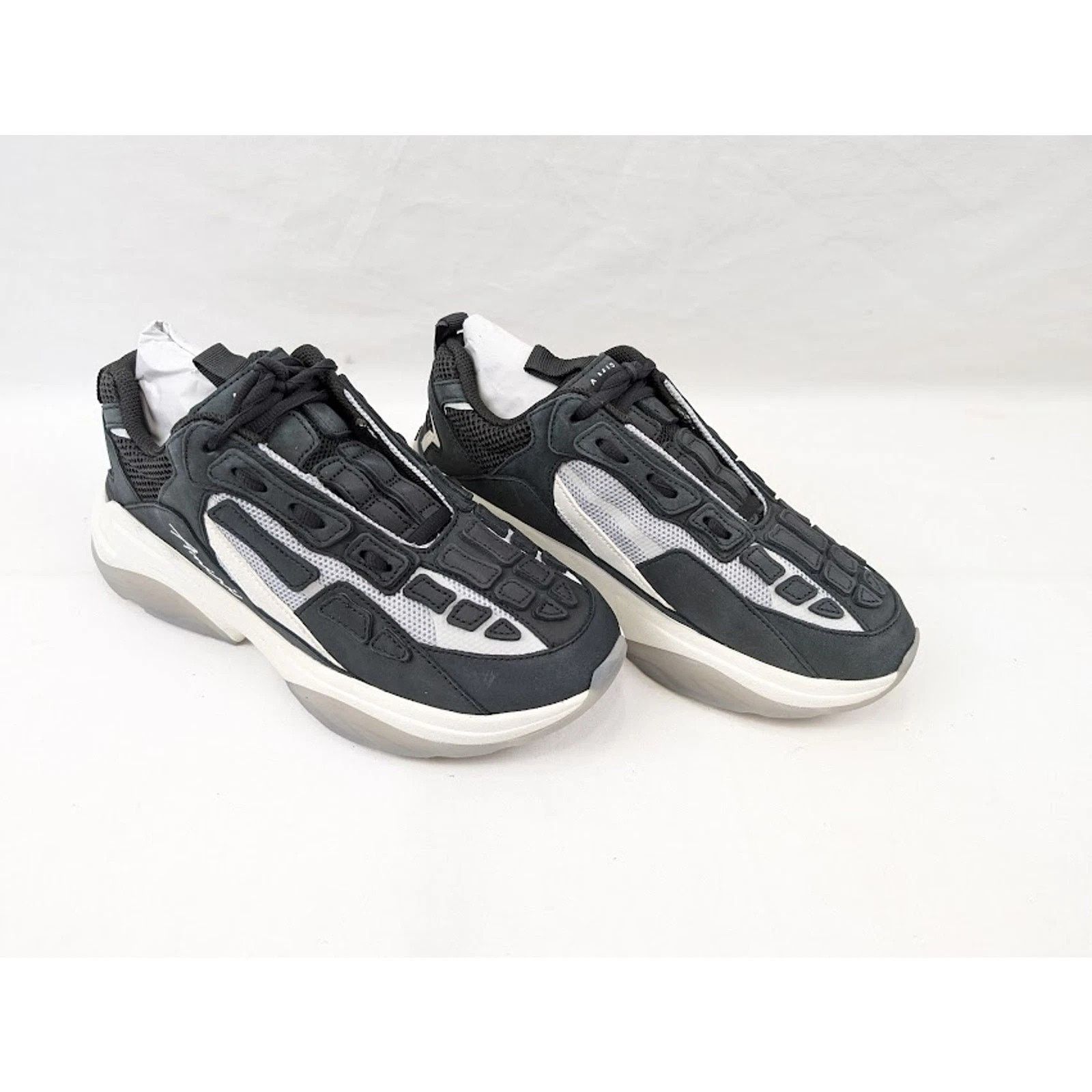Amiri o1rshd1 Bone Runner Low-Top Sneakers in Black Size US 11 / EU 44 - 13 Thumbnail