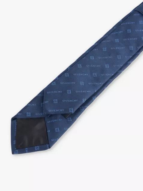 Givenchy o1srvl11e1224 Size: OS/Print Silk Tie in Navy Size ONE SIZE - 3 Thumbnail