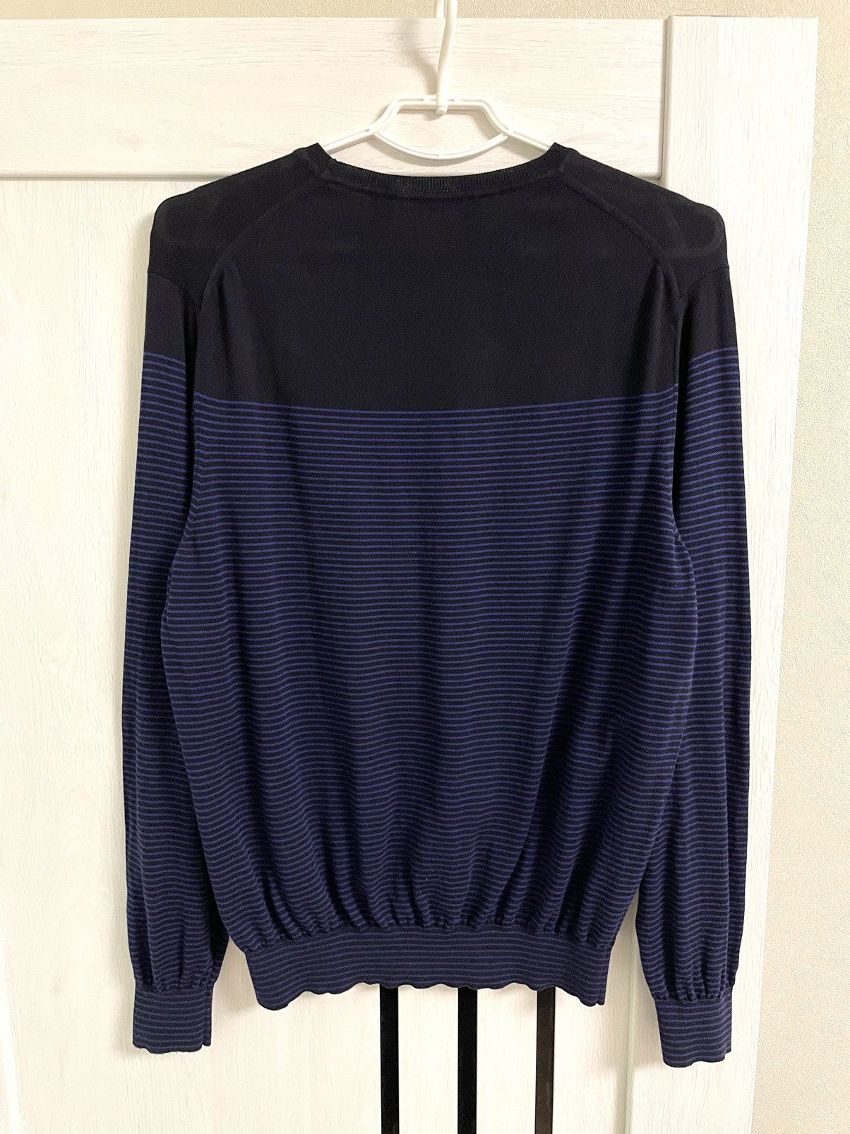Ermenegildo Zegna Z Zegna Ermenegildo Striped Cotton Sweater Pullover Size US L / EU 52-54 / 3 - 11 Thumbnail