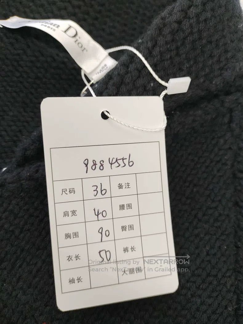 Dior Dior Black rabbit pattern lapel woollen knitted jacket Size XS / US 0-2 / IT 36-38 - 7 Thumbnail