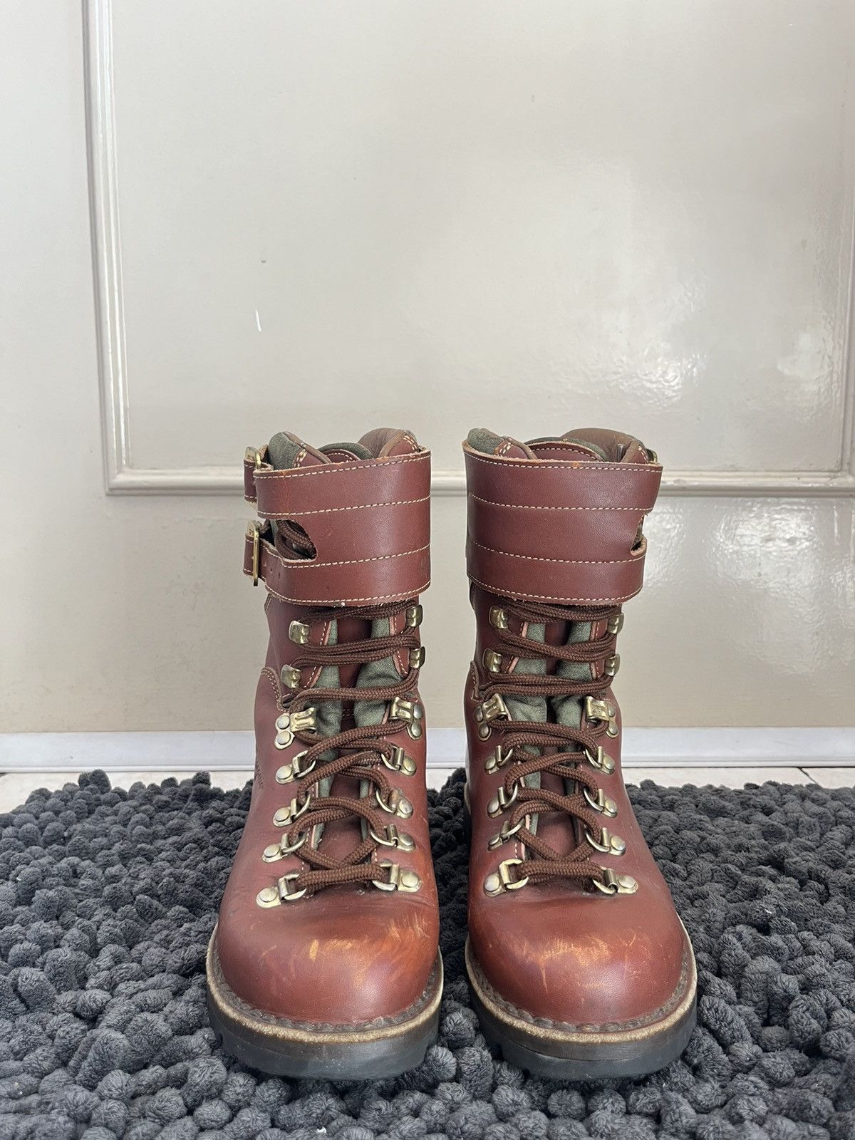 Women's SALVATORE FERRAGAMO Brown Leather High Top Boots