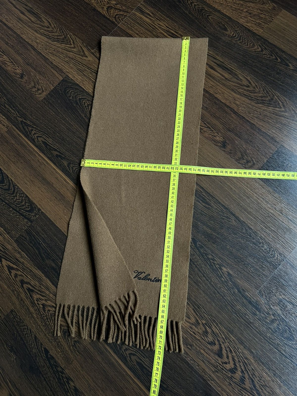 Valentino Valentino Wool Brown Scarf Size ONE SIZE - 6 Thumbnail