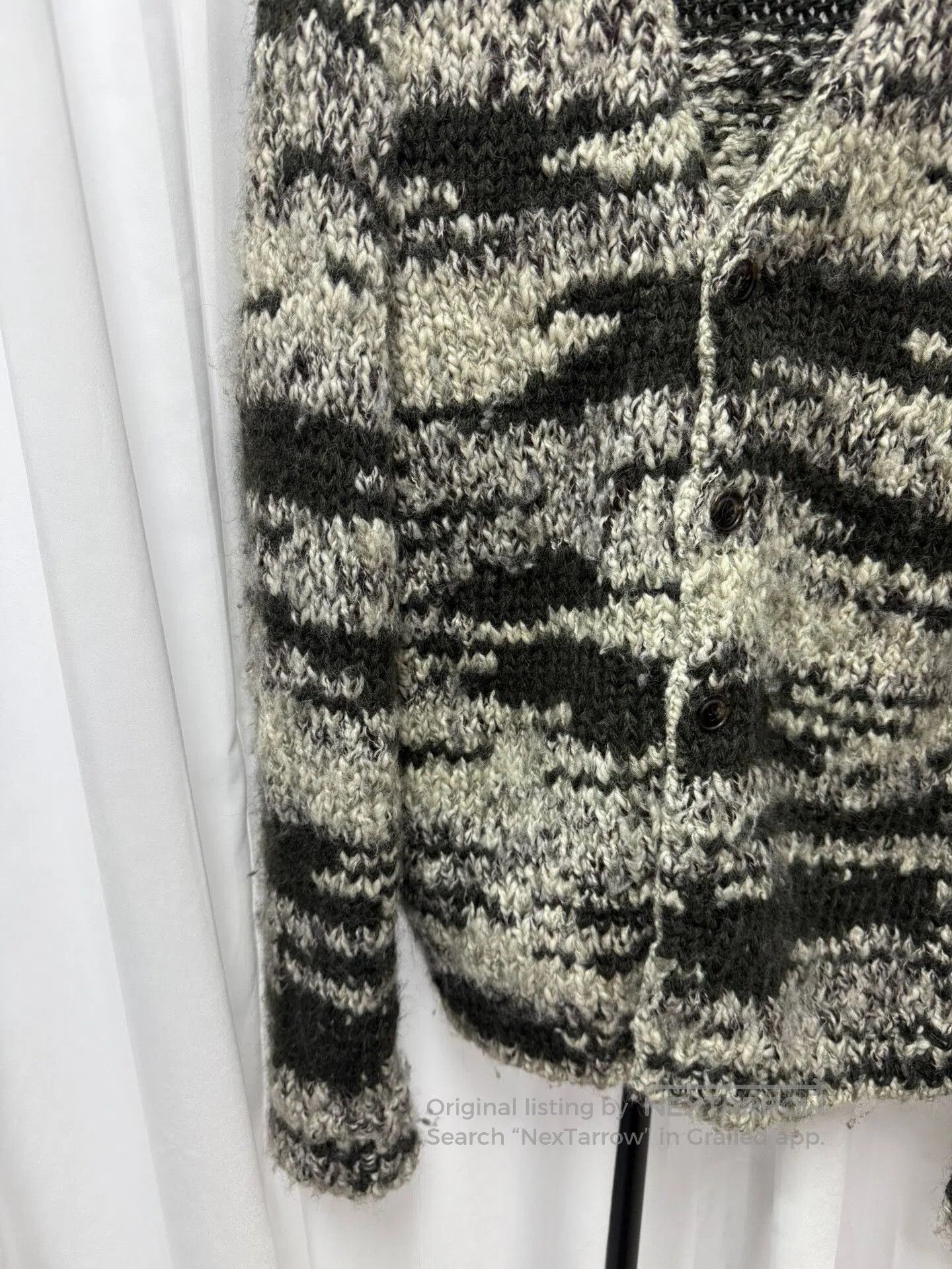 Number (N)ine Number (N)ine 04AW Tiger Stripe Wool Cardigan. Size US M / EU 48-50 / 2 - 3 Thumbnail