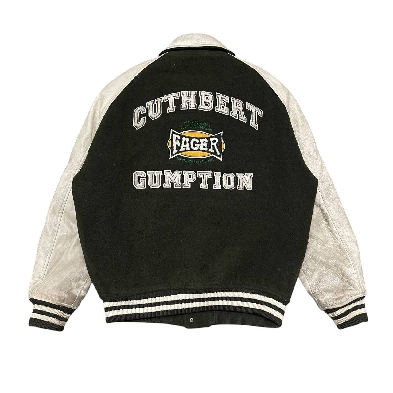 Japanese Brand Vintage Machope Cuthbert Gumption Varsity Jacket Leather Size US L / EU 52-54 / 3 - 1 Thumbnail